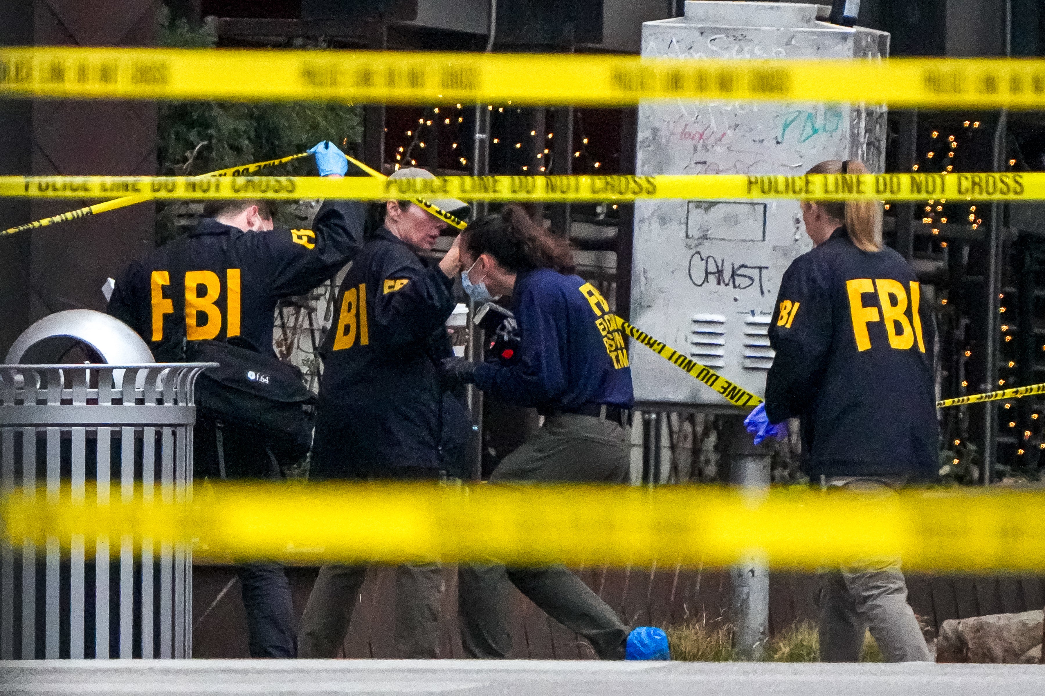 FBI Special Agent Alex Doran said grounds recovered astatine nan crime segment indicates a ‘potential nexus to terrorism’ but warned it was still excessively early to tie immoderate conclusions astir nan motive