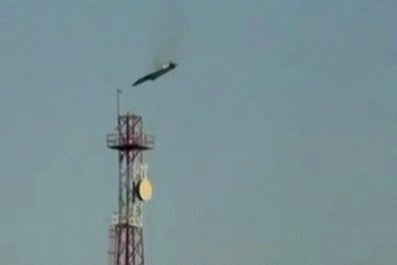 One of nan $100 cardinal F-15’s falls from nan entity complete Kuwait pursuing a ‘friendly occurrence incident’