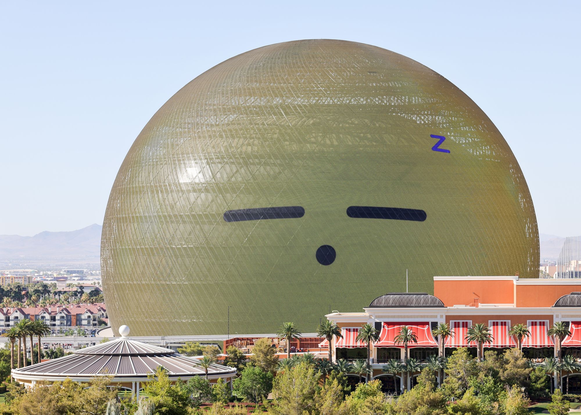 External light – perhaps from the Sphere music venue in Las Vegas, Nevada – could be waking you up at night