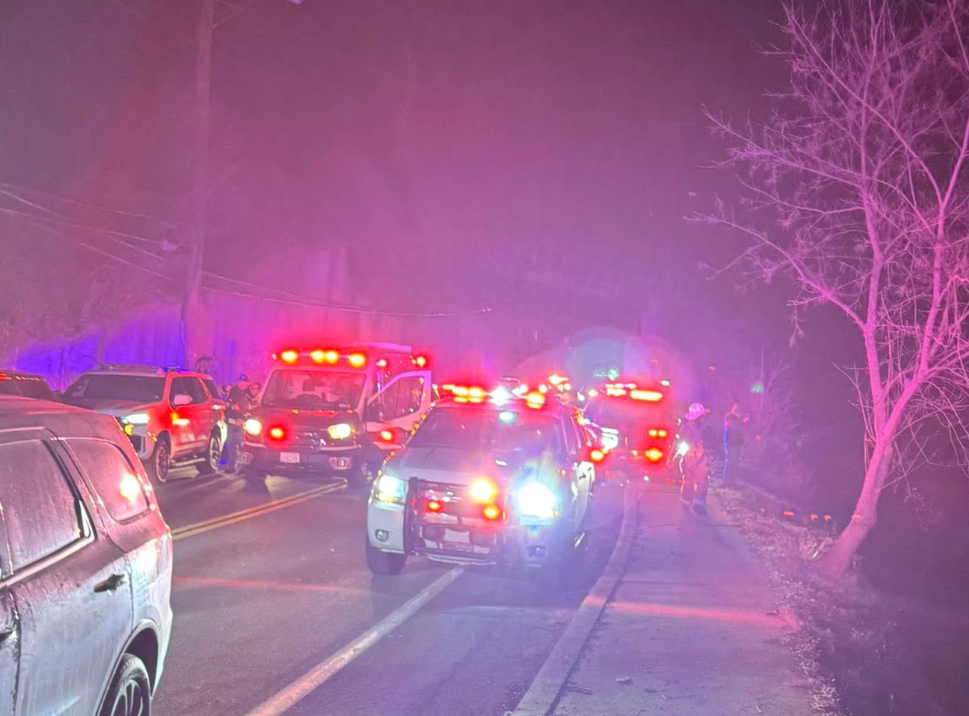 A immense rescue effort was launched aft reports of nan clang came in, pinch members of nan Middle Hope Fire Department racing to nan scene