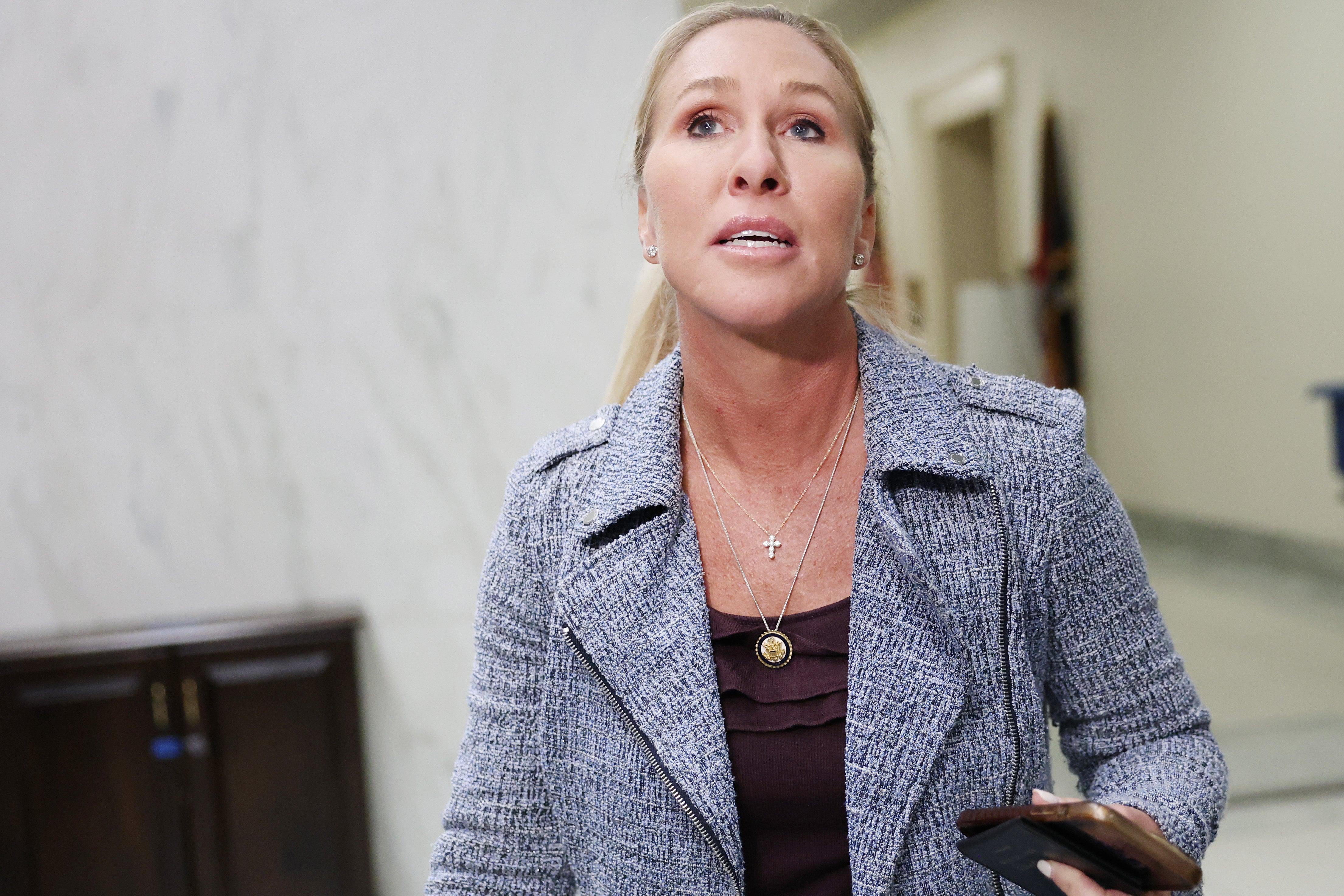 Stalwart members of nan MAGA movement, including Marjorie Taylor Greene besides threw their weight down Kent and his decision