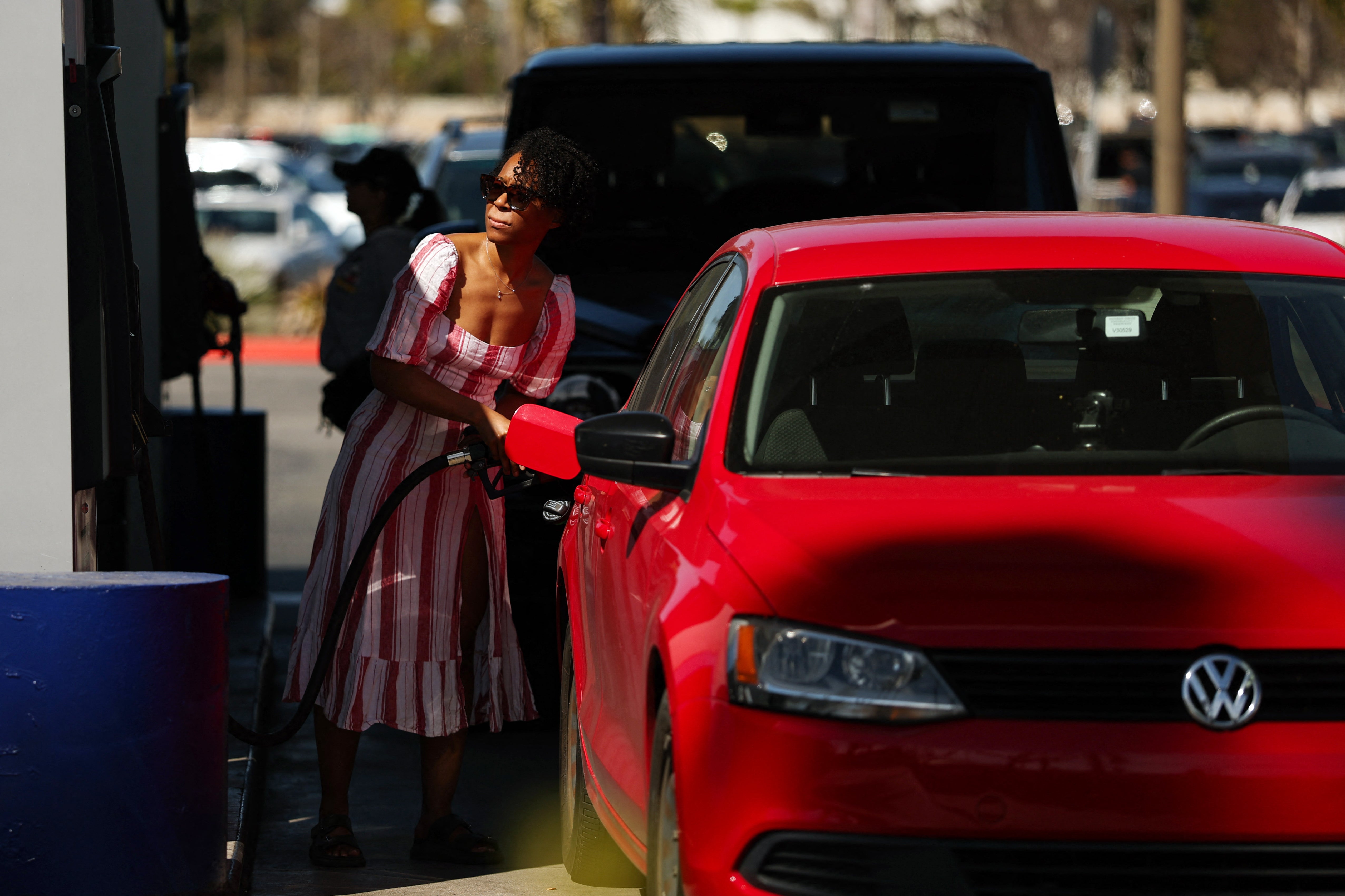 Gas prices successful 4 of America’s 5 biggest cities person risen much than $1 complete nan past month