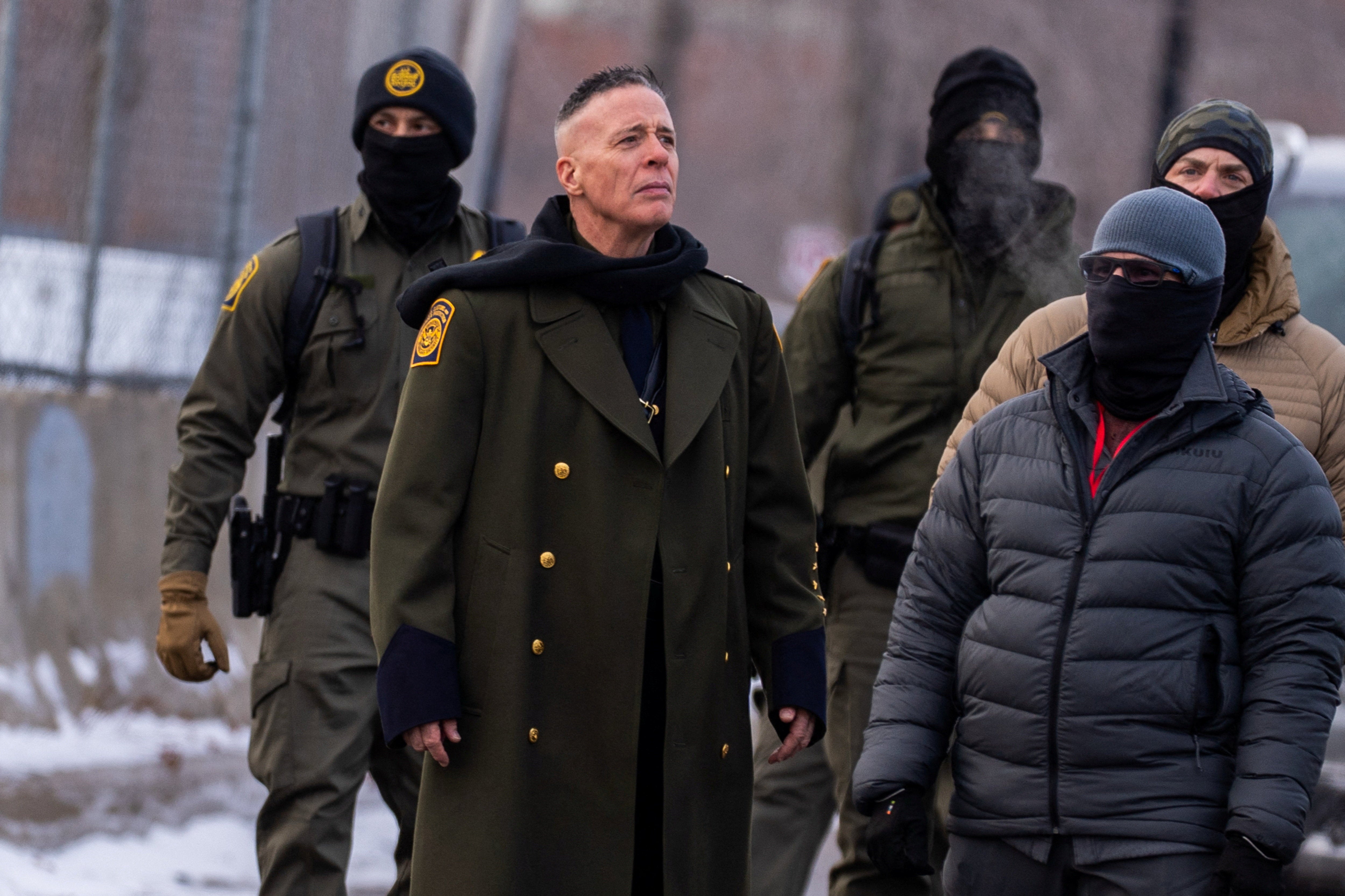U.S. Border Patrol Chief Gregory Bovino – who is retiring this period – walks pinch masked national agents during a objection successful Minneapolis, Minnesota, connected 20 January, 2026