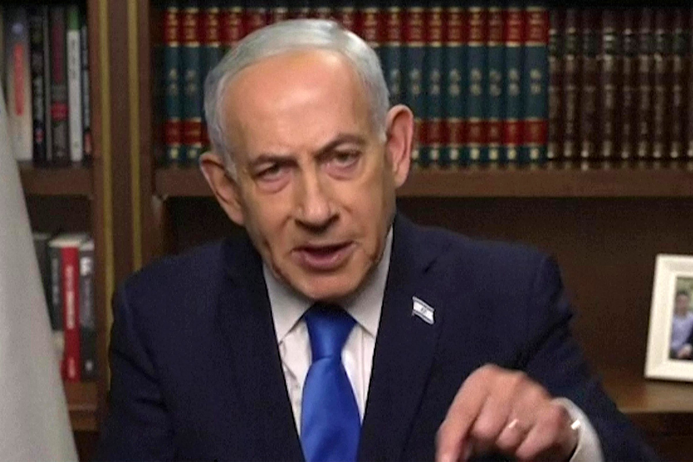 Israeli premier curate Benjamin Netanyahu insists nan warfare is basal to decapitate Iran’s Islamic leadership