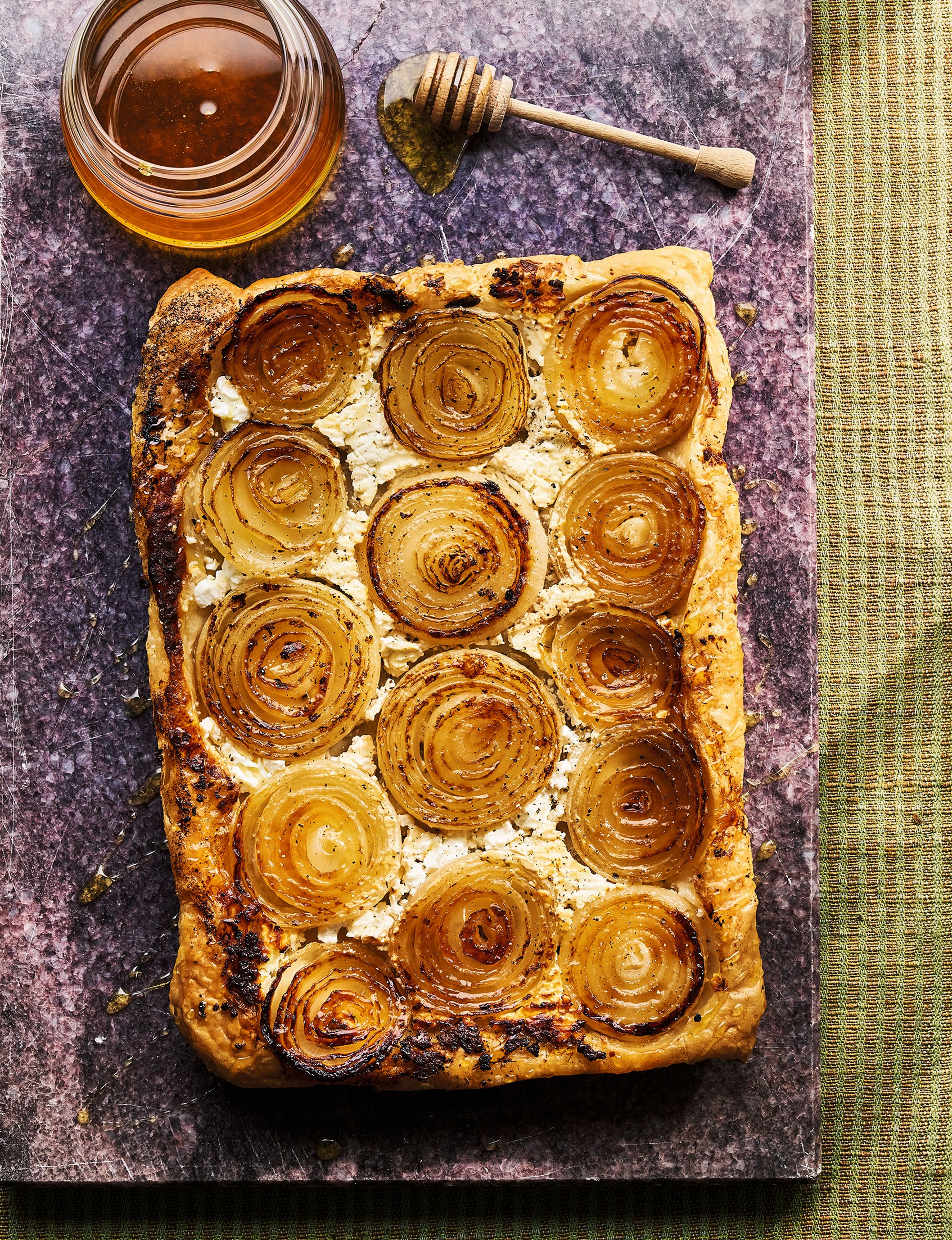 ‘I can’t be Mary Berry at 90’: Nadiya Hussain on race and losing her BBC show Goat’s cheese and onion tart, built on shop-bought puff pastry – simple, generous cooking designed for real life