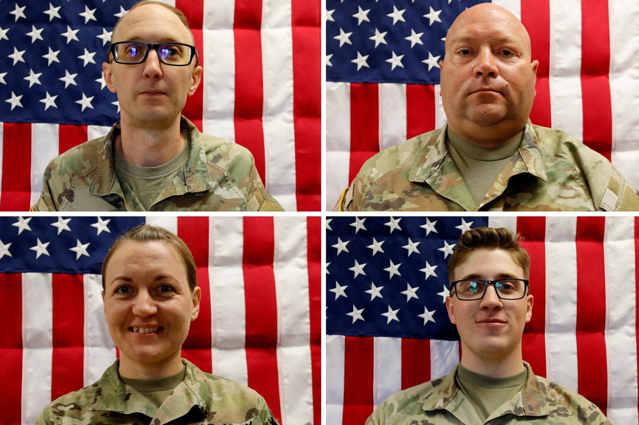 The U.S. Army identified nan fallen soldiers arsenic Sgt. 1st Class Nicole Amor (bottom-left), Capt. Cody Khork (top left), Sgt. 1st Class Noah Tietjens (top-right) and Sgt. Declan Coady (bottom-right). Defense Secretary Pete Hegseth said nan ‘fake news’ wants to make President Donald Trump ‘look bad’ by reporting connected their deaths