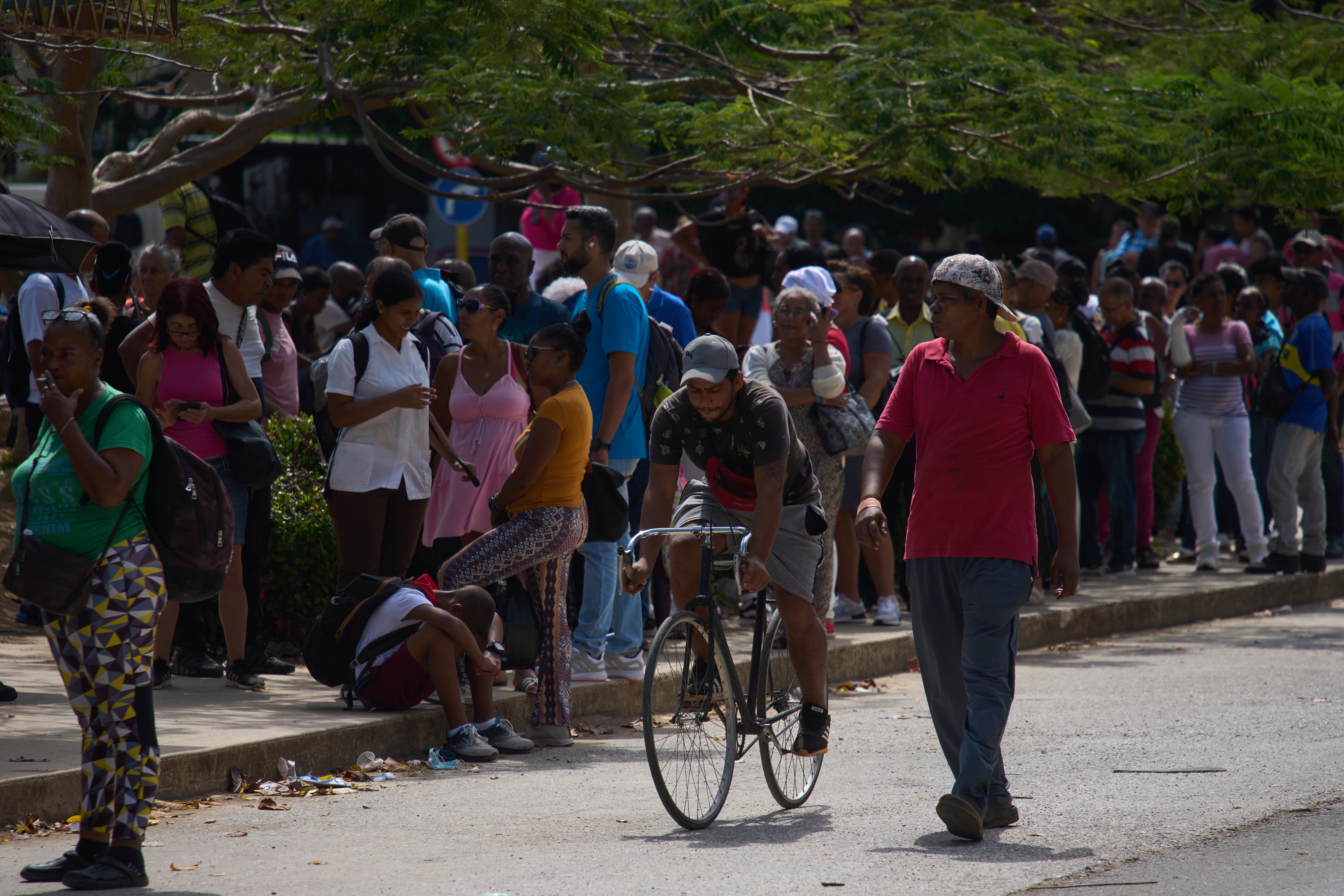 People hold to return nationalist proscription during a blackout successful Havana