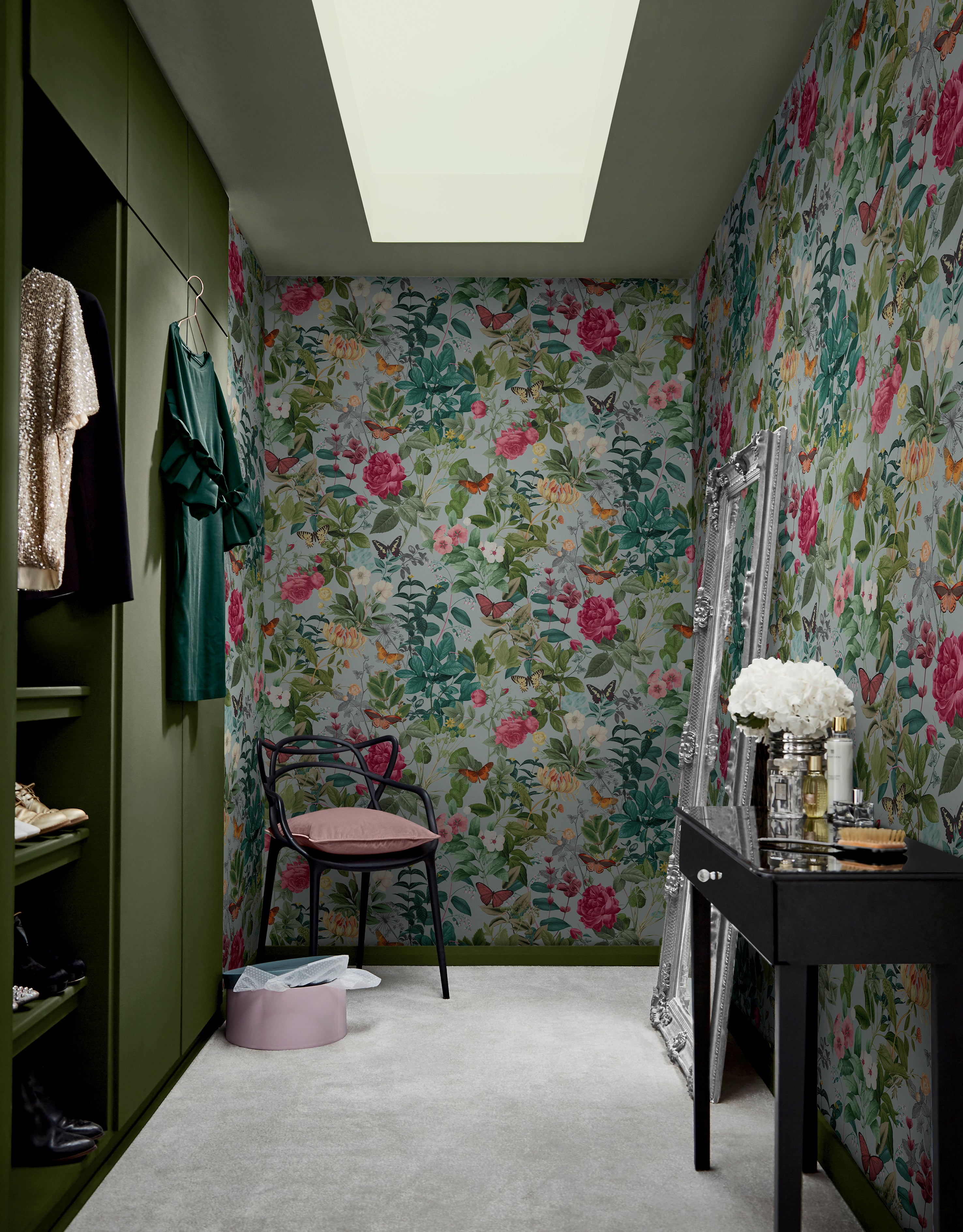 Graham & Brown Bodnant Garden Duck Egg Wallpaper, Graham & Brown