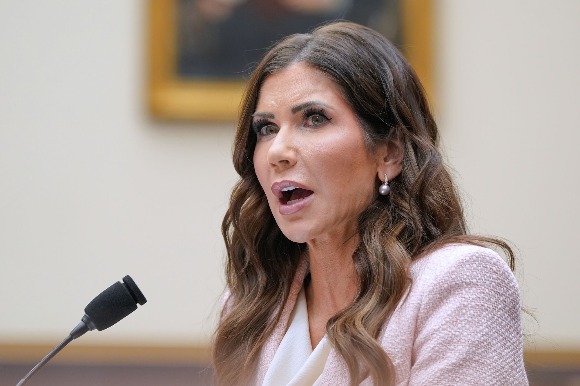 Noem did not conflict that a institution that had not done business pinch nan authorities ended up subcontracting a patient pinch nonstop ties to her office