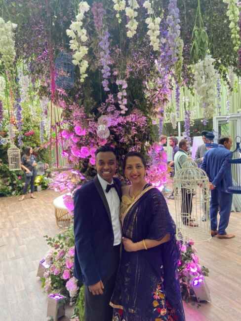 Anj and her husband Damesh