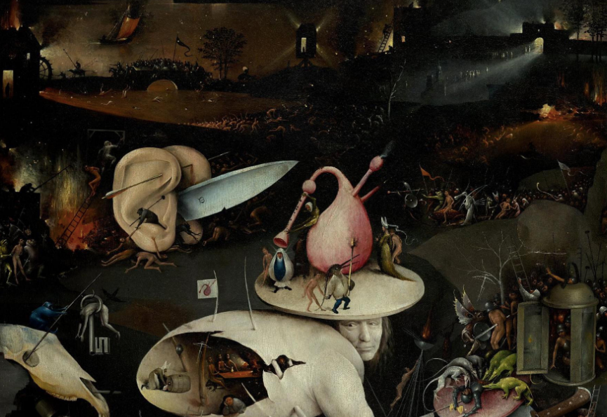 Detail from the hell panel of triptych The Garden of Earthly Delights by Dutch artist Hieronymous Bosch (c.1450 – 1516)