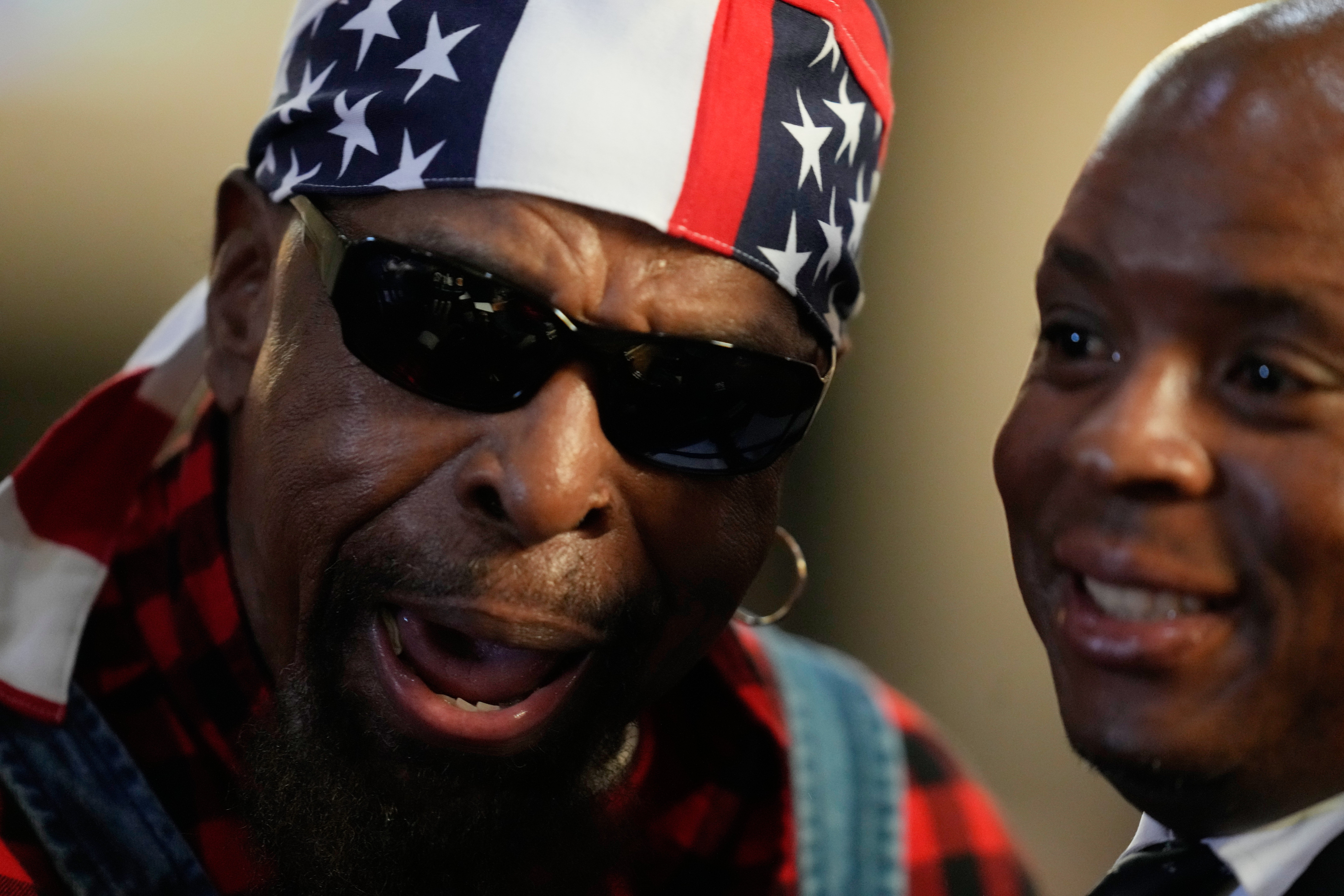 Mr. T poses pinch a visitant during nan Homegoing Celebration of Life for nan Rev. Jesse Jackson