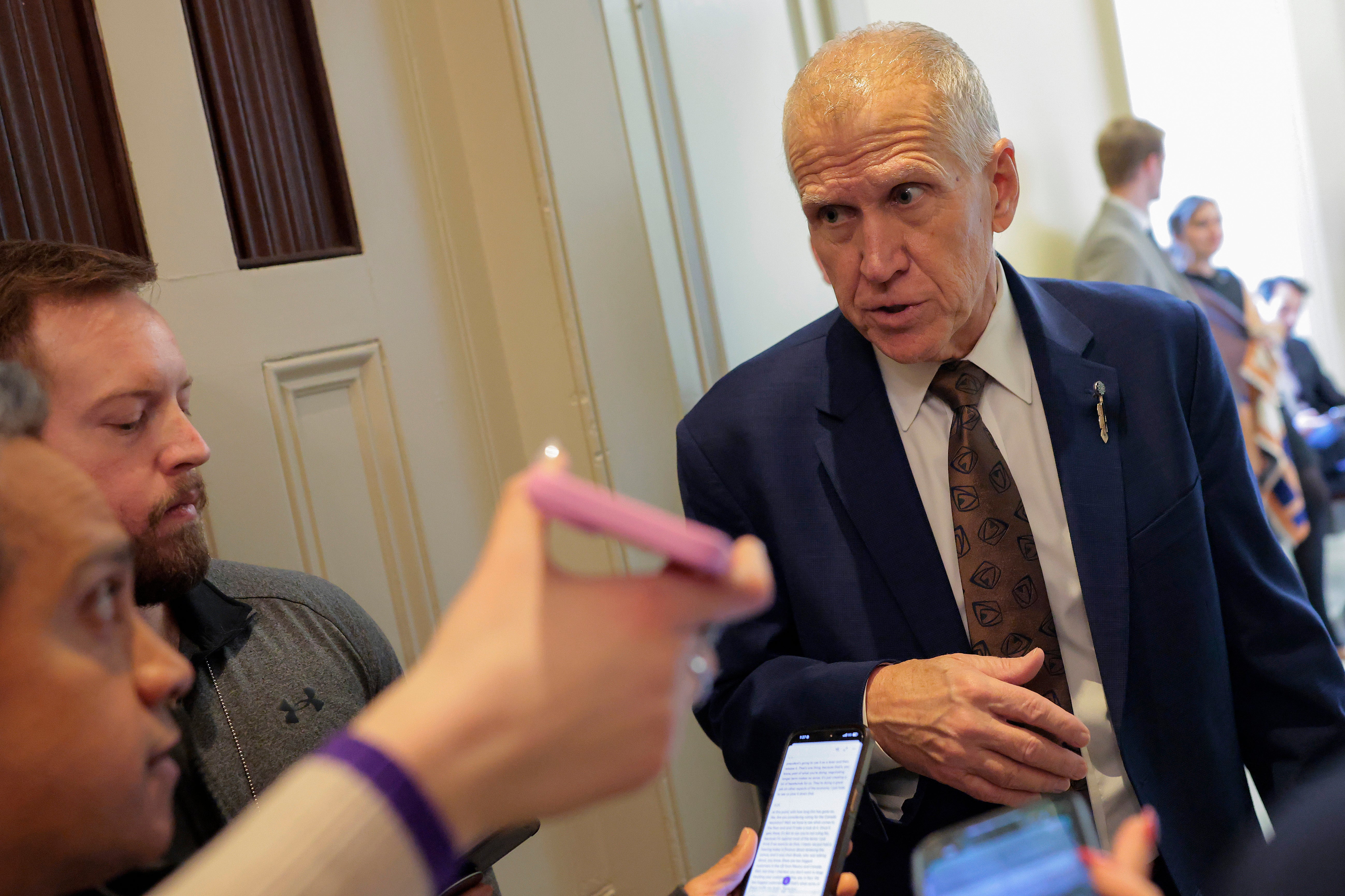 Sen. Thom Tillis accused blimpish Republicans of putting unreasonable expectations connected nan GOP’s bladed legislature majorities