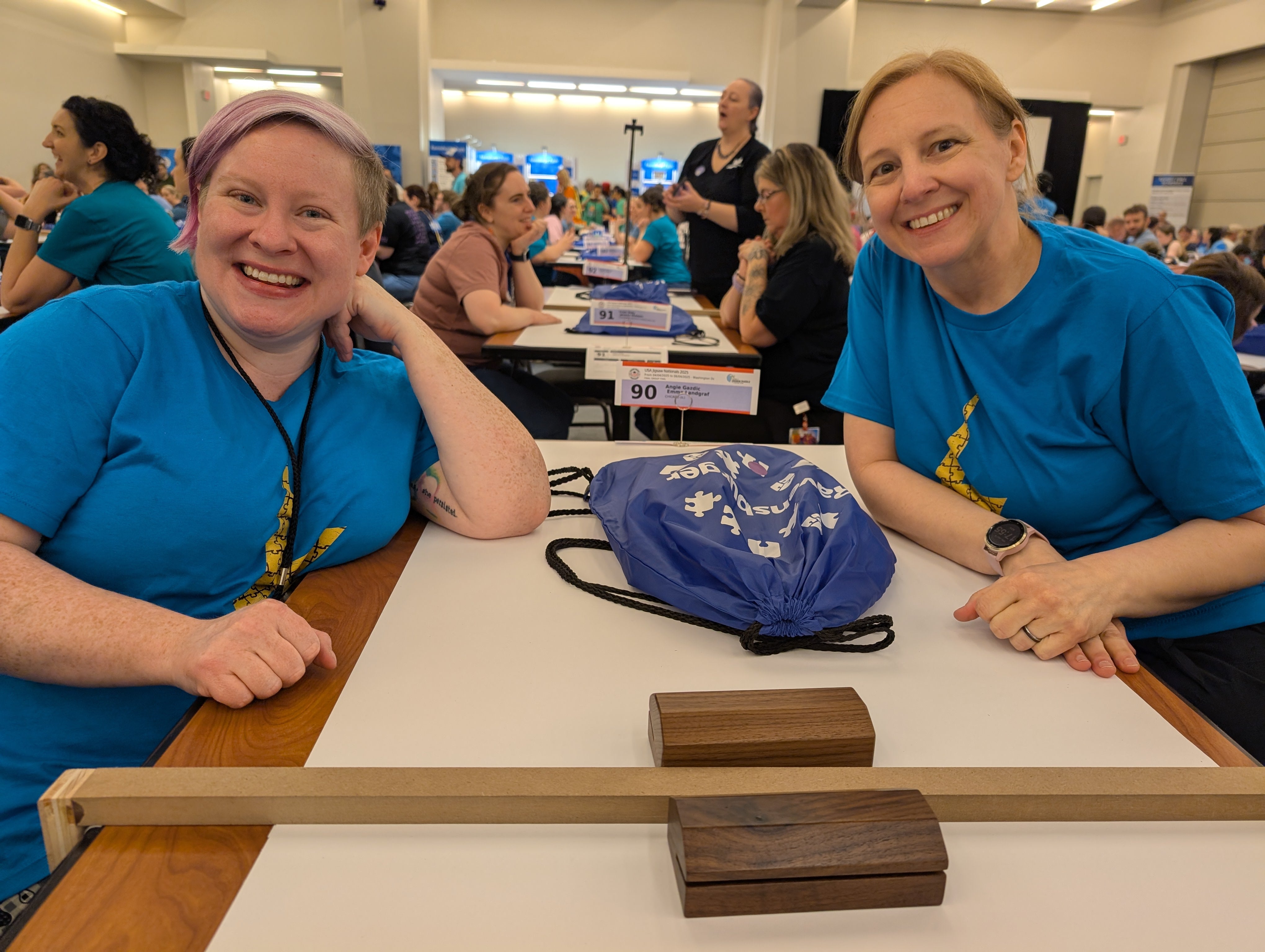 Emma Landgraf (left) returns this weekend for her second USA Jigsaw Nationals