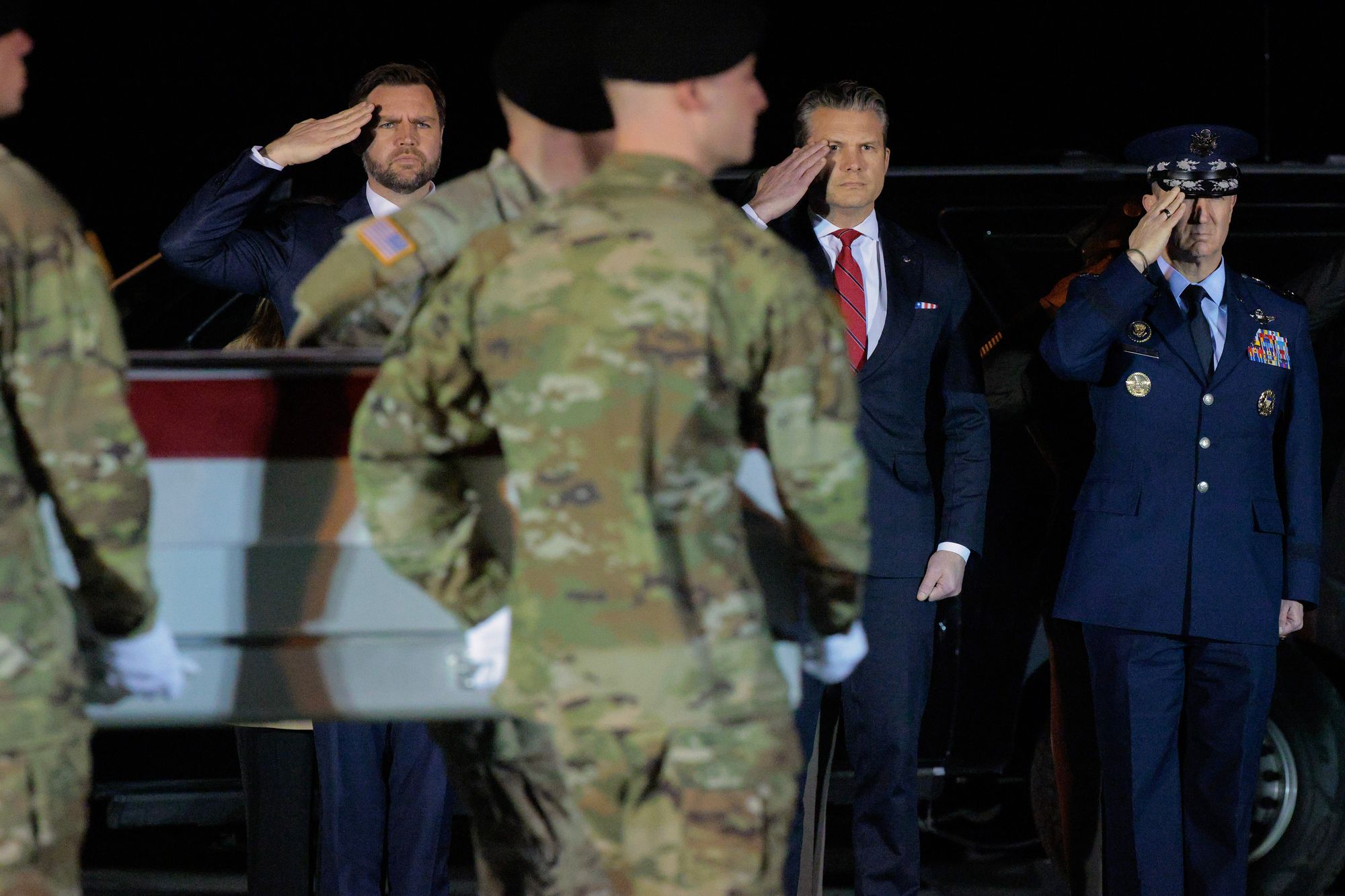 Trump skips latest dignified transfer of Iran war dead after baseball cap controversy