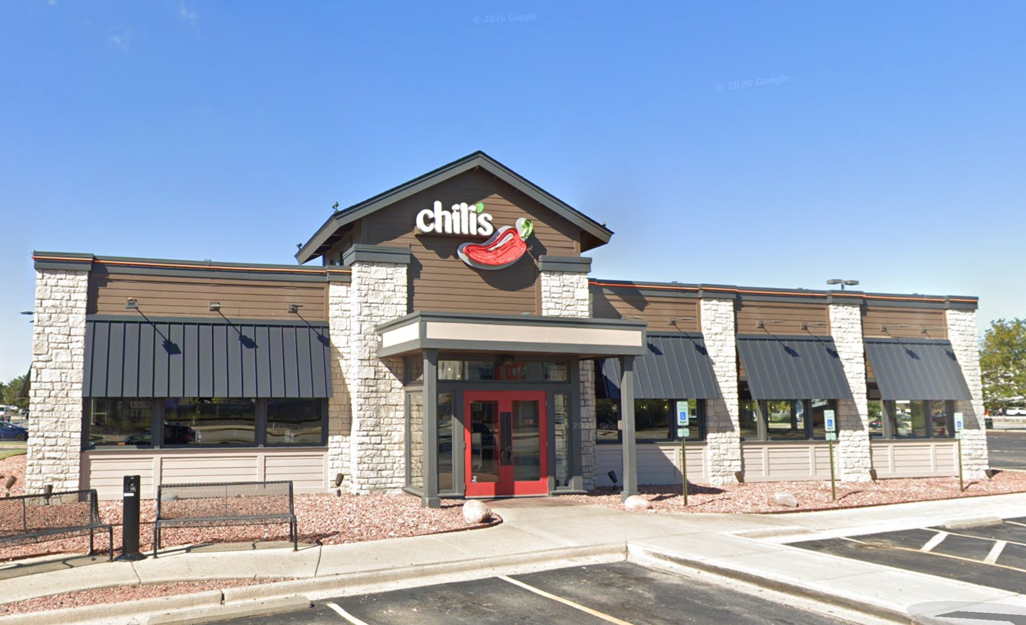 A Chili's in suburban Chicago is being accused of unlawful discrimination in a new lawsuit. Pictured is the Chili's Grill & Bar in Rosemont, Illinois, where Hudson Webber worked before being let go in May 2025 for her gender identity, according to court filings