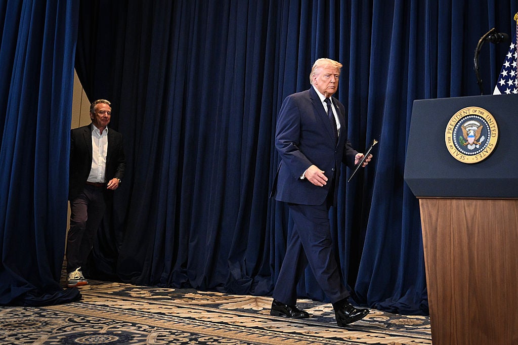 Trump wrongly claimed that Iran was successful possession of Tomahawk cruise missiles during his property conference