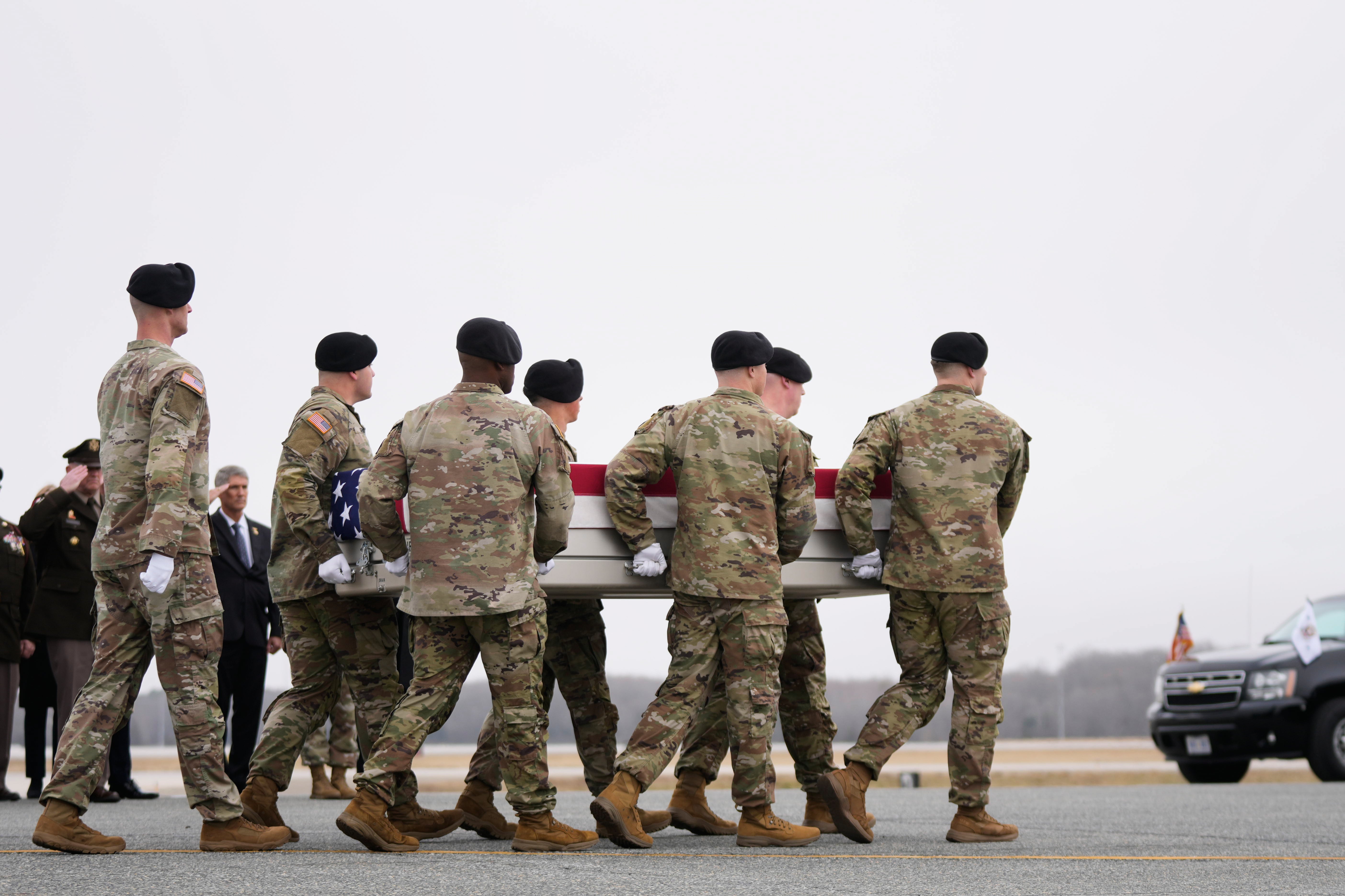 The six American soldiers killed successful nan March 1 Kuwait drone onslaught were nan first US work members to dice since Trump launched his warfare pinch Iran