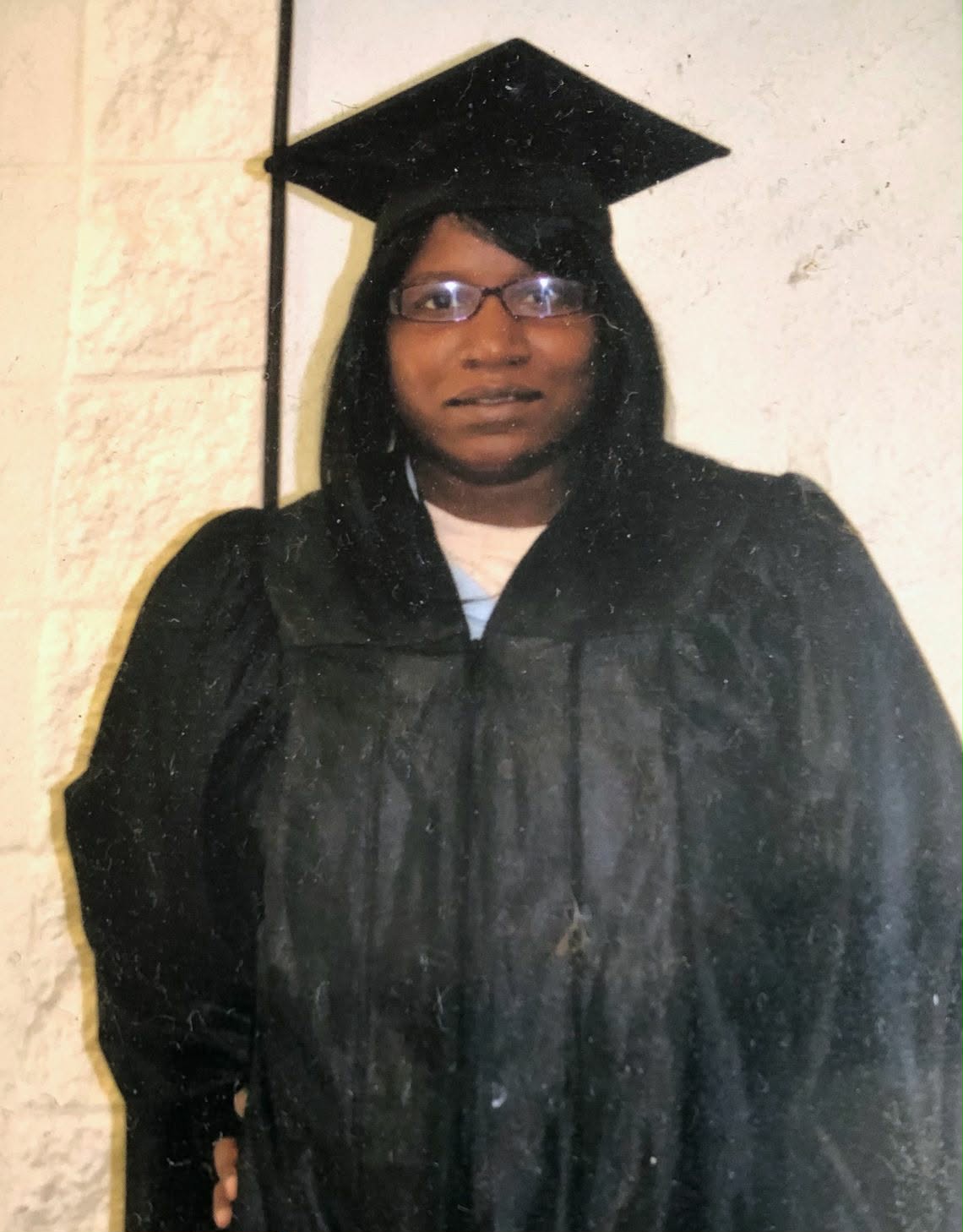 While incarcerated, Woods completed seminary training and Blackstone Career Education courses for inmates studying paralegal work. She mentors and counsels different incarcerated women and has nary disciplinary record
