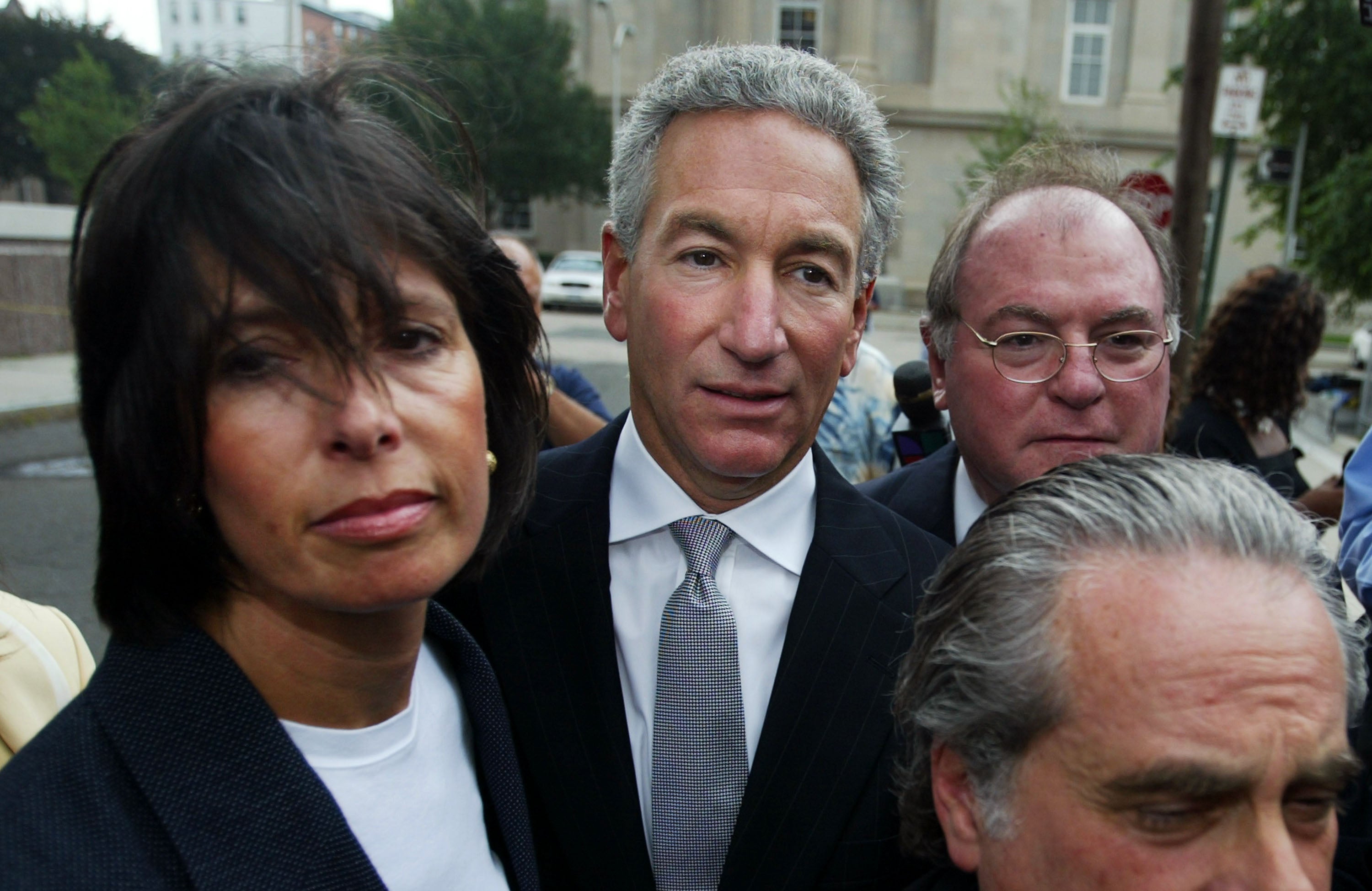 Charles Kushner pinch his ineligible squad astatine nan U.S. District Courthouse successful Newark, New Jersey successful 2004. He pleaded blameworthy to 18 counts of forbidden run contributions, taxation evasion and witnesser tampering