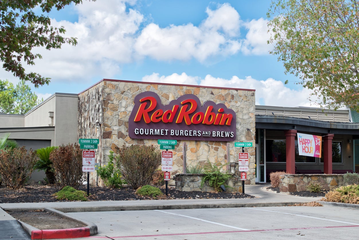 Red Robin has $5 beers and $8 margaritas on Tuesday