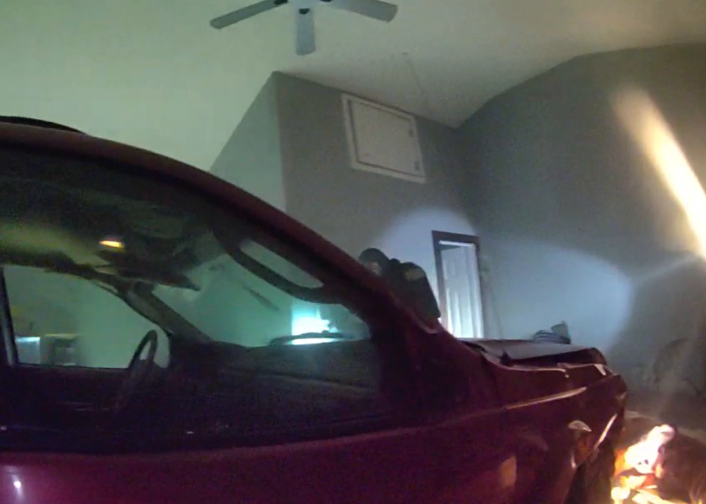 Officers from the Tulsa Police Department released a series of images revealing the damage caused by the crash