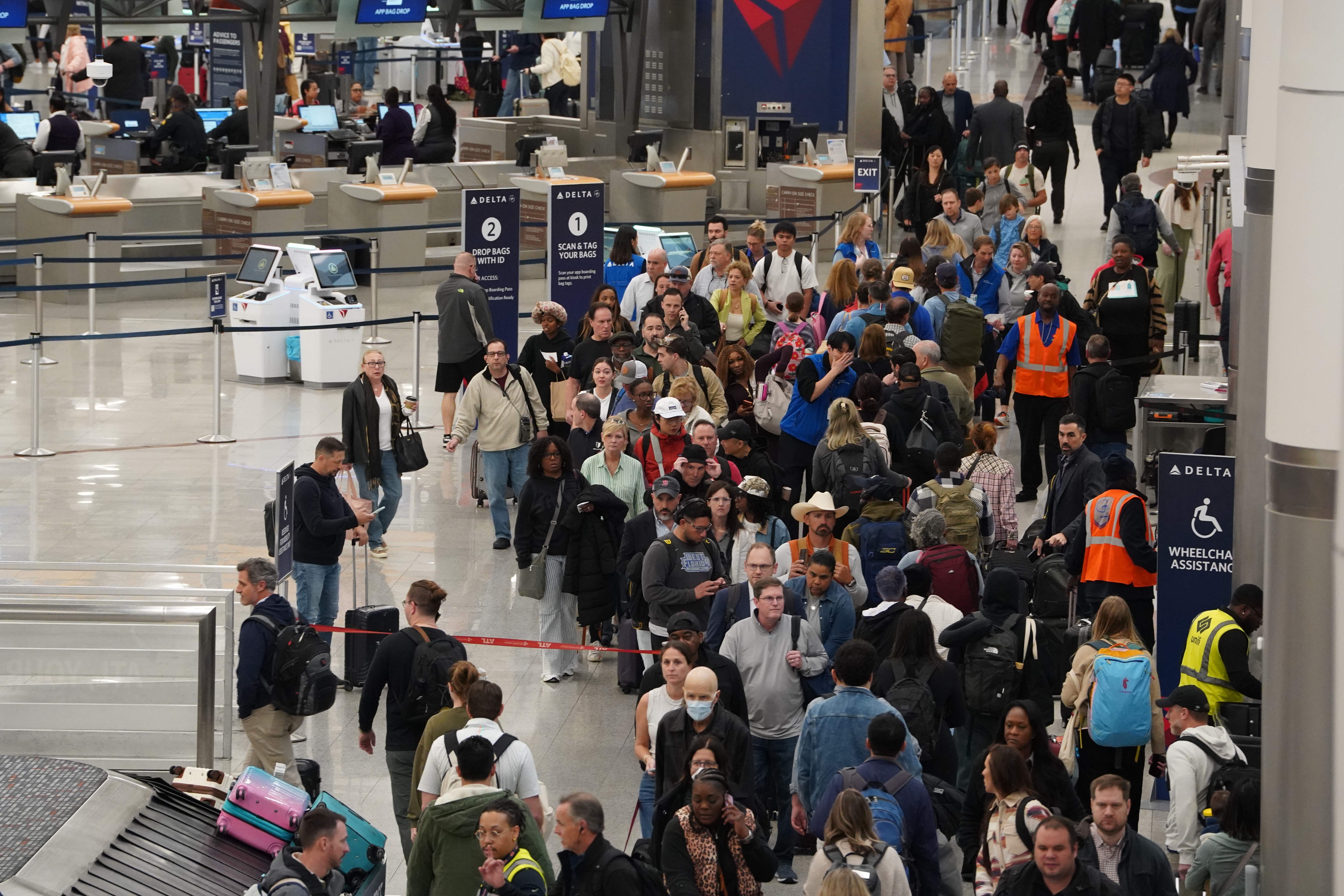 Travelers person reported hours-long lines astatine information checkpoints successful airports crossed nan country