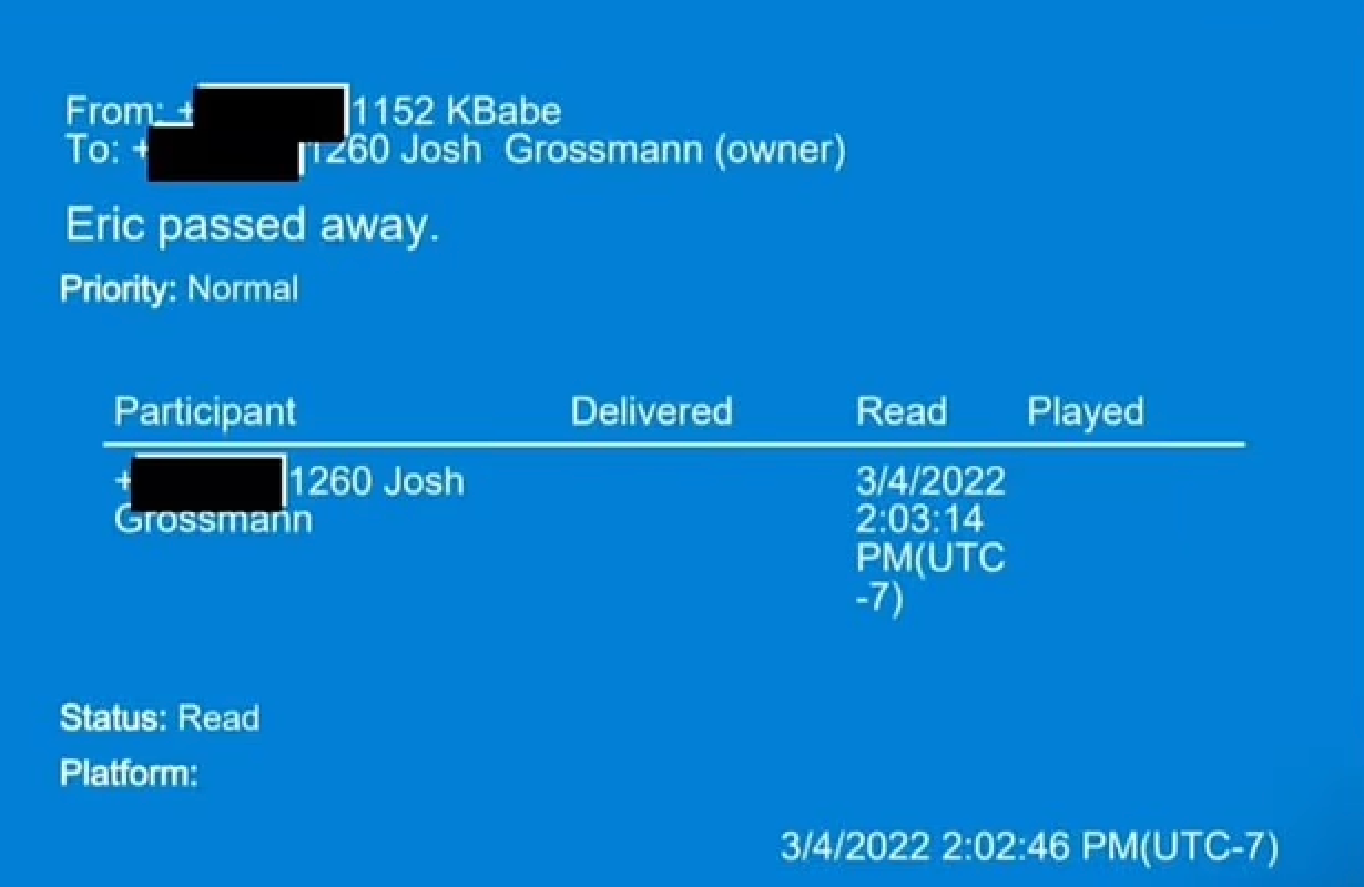 Prosecutors showed nan assemblage texts betwixt Richins and Grossman, successful which she fantasized astir leaving her husband, gaining millions successful a divorcement and 1 time marrying Grossman