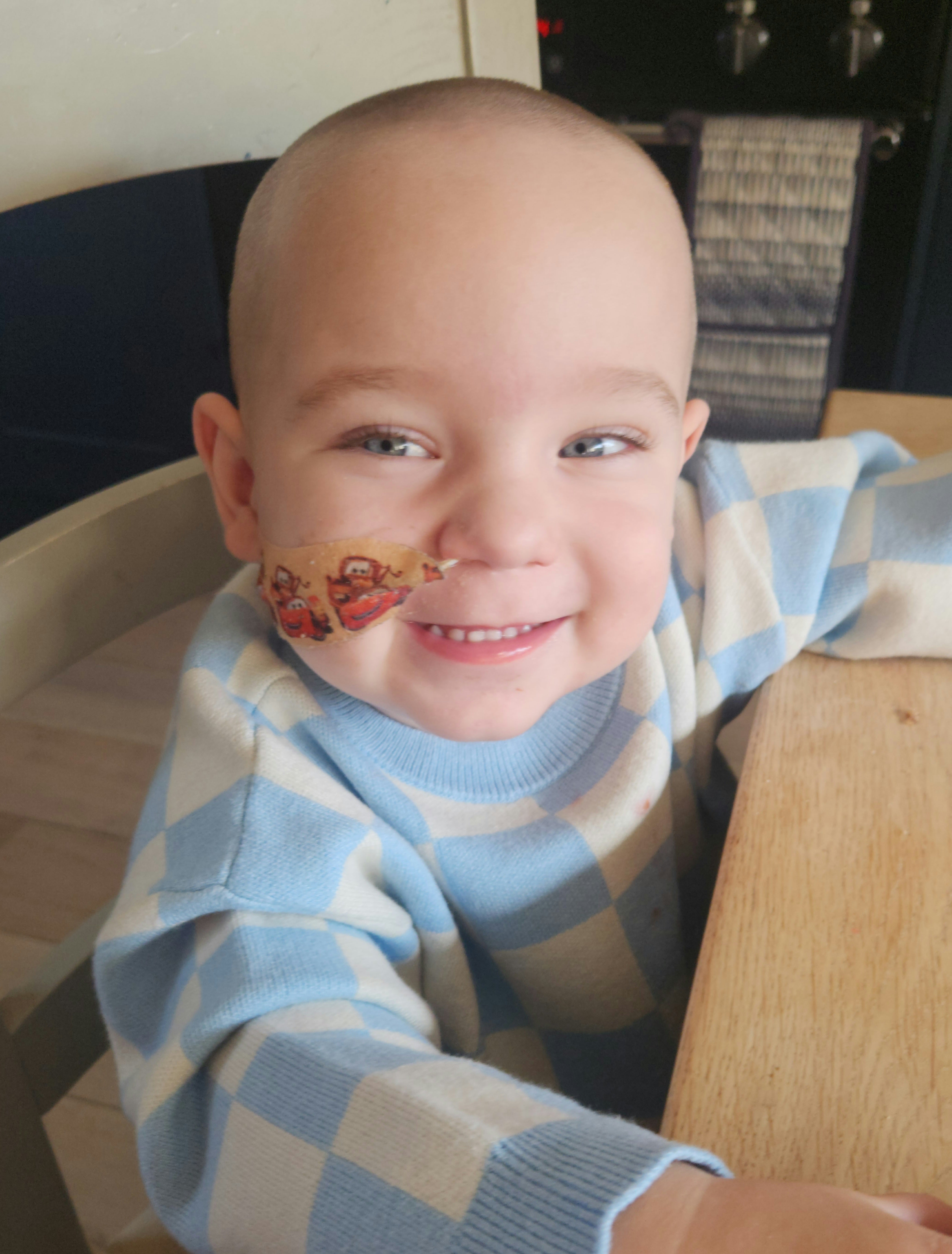 Frank, now aged three, was rushed to Broomfield Hospital in Chelmsford after he had a “massive seizure”