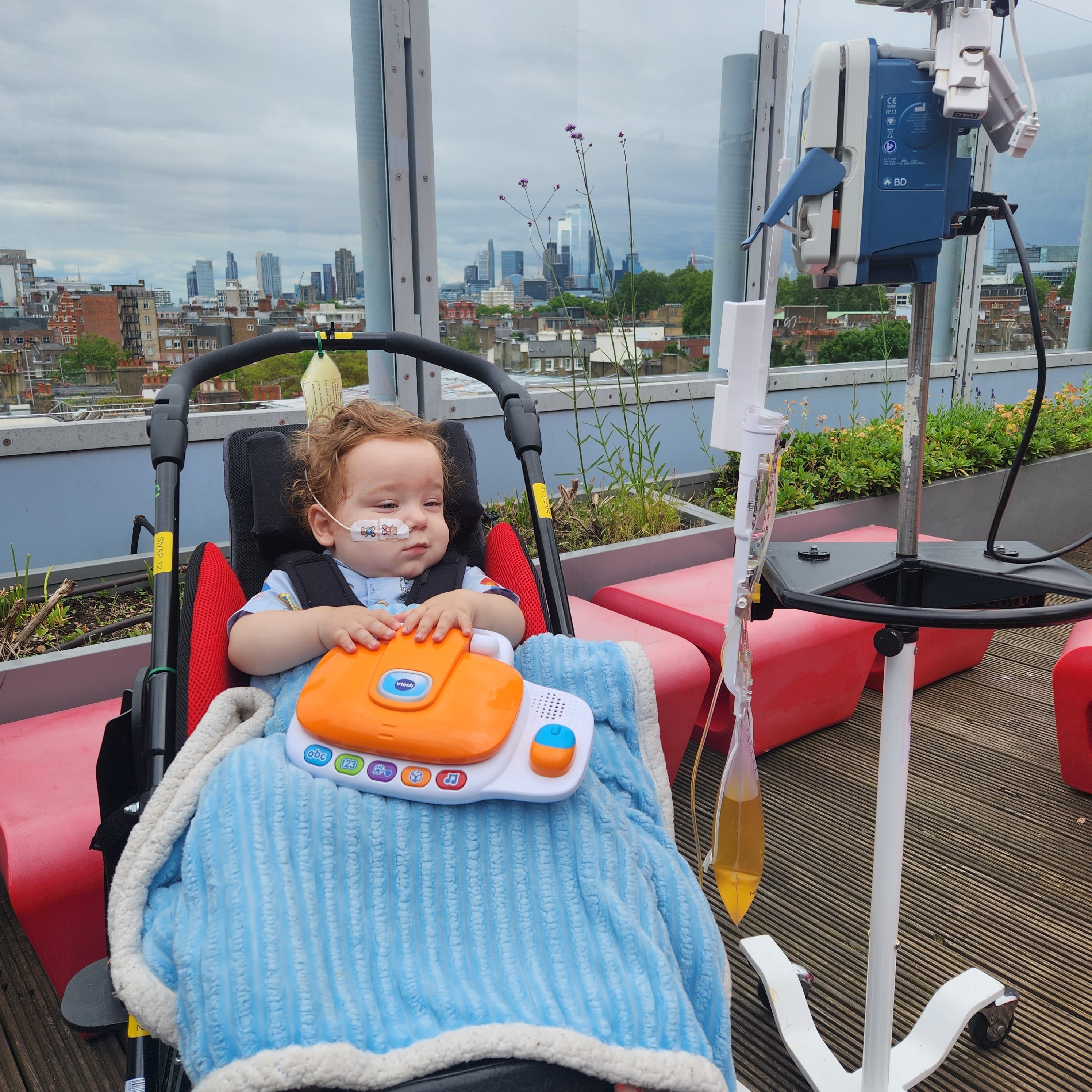 Emily said Frank had to undergo an 11-hour surgery to remove his brain tumour