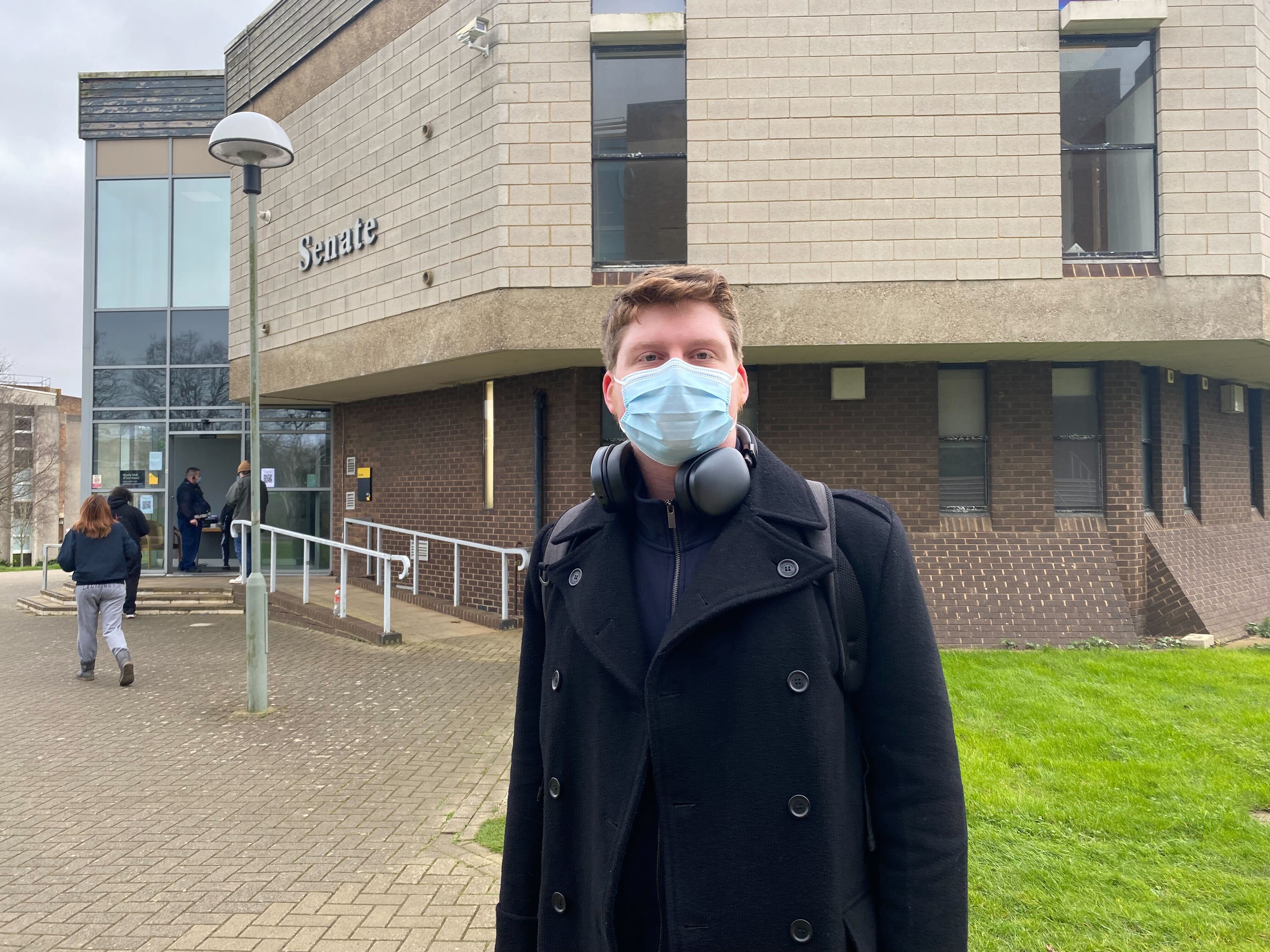 Matthew McKeague collected antibiotics to prevent the spread of the illness outside of Canterbury