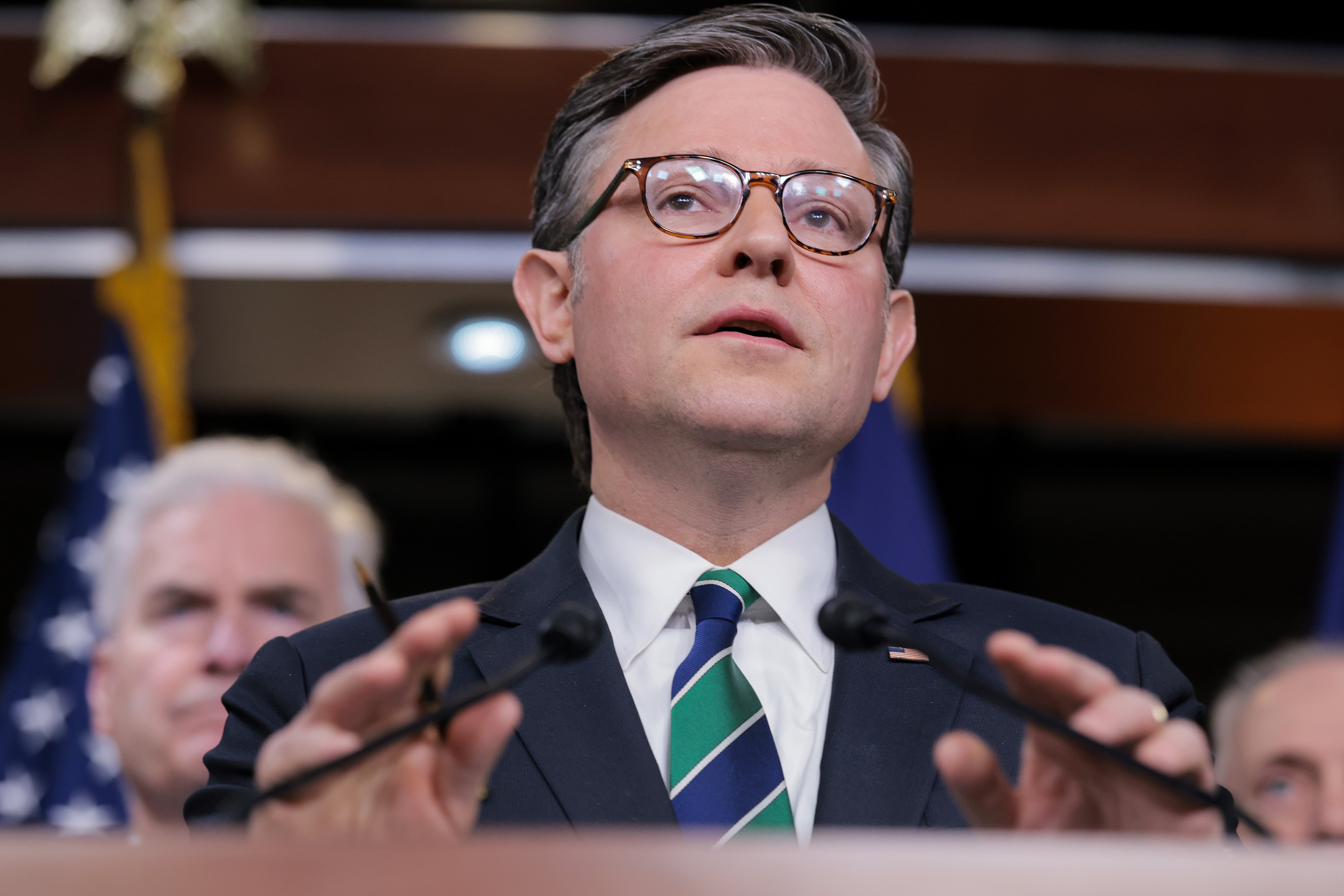 Speaker of nan House Mike Johnson (R-LA) said that Congress  should walk a supplemental subject spending measure for Iran to replenish nan nation’s subject resources