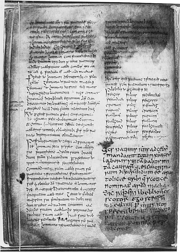 The ninth-century manuscript, the Book of Armagh, includes the earliest texts written about and by St Patrick
