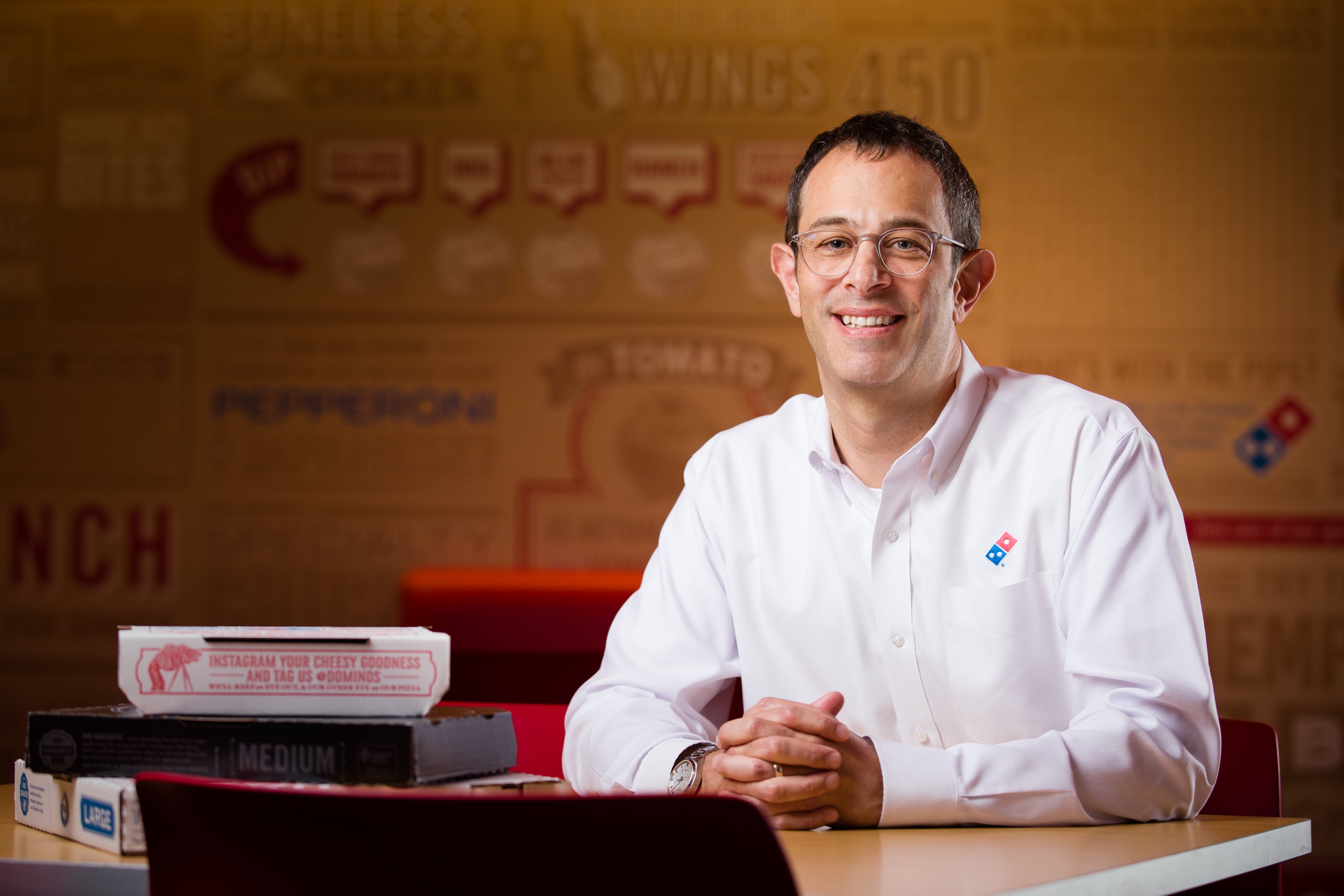 Domino's CEO, Russell Weiner, shouted his company’s capacity successful 2025 successful a caller property release