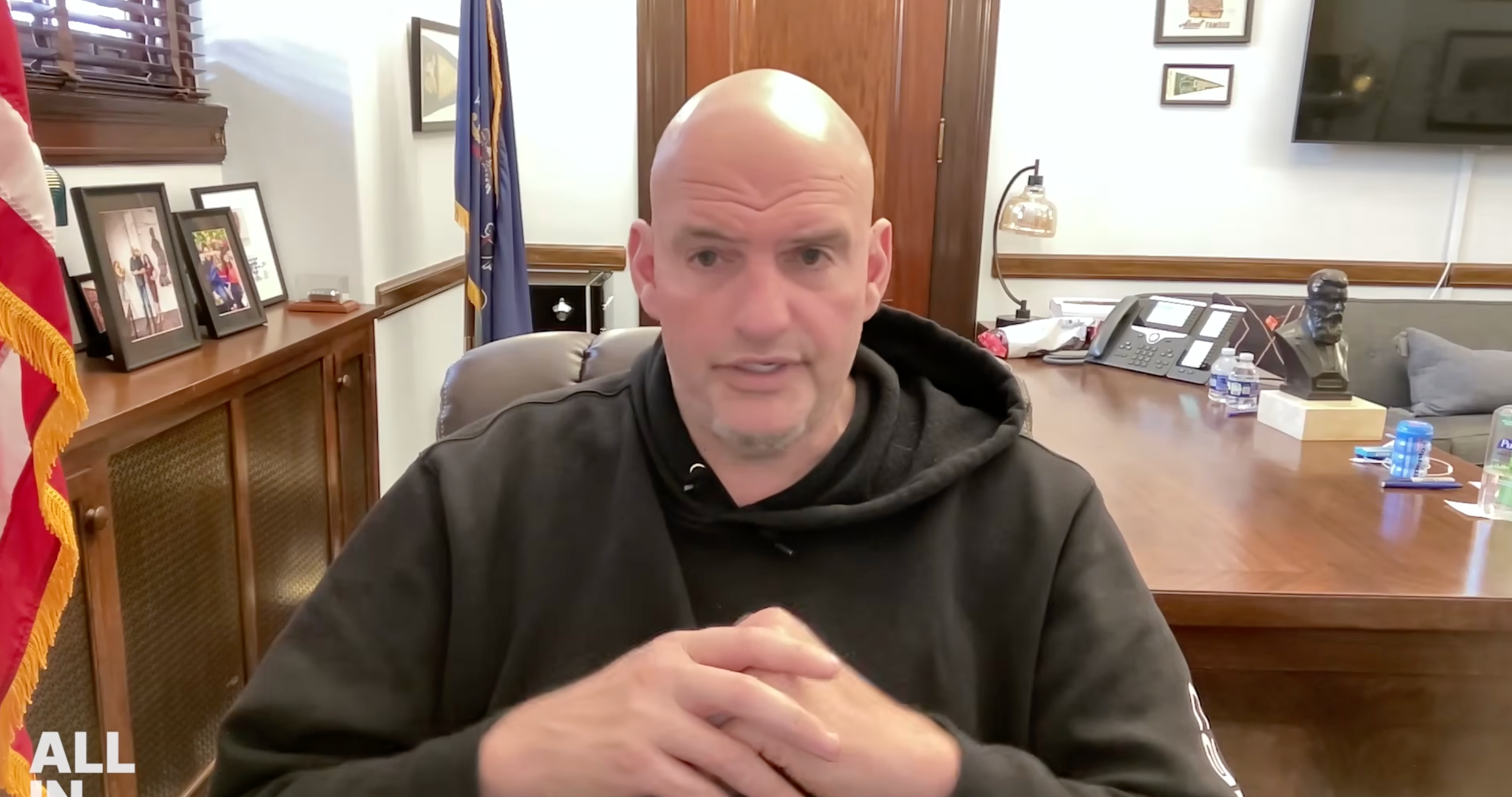 Pennsylvania Sen. John Fetterman interviewed by David Friedberg connected nan All-In Podcast Wednesday March 18, 2026