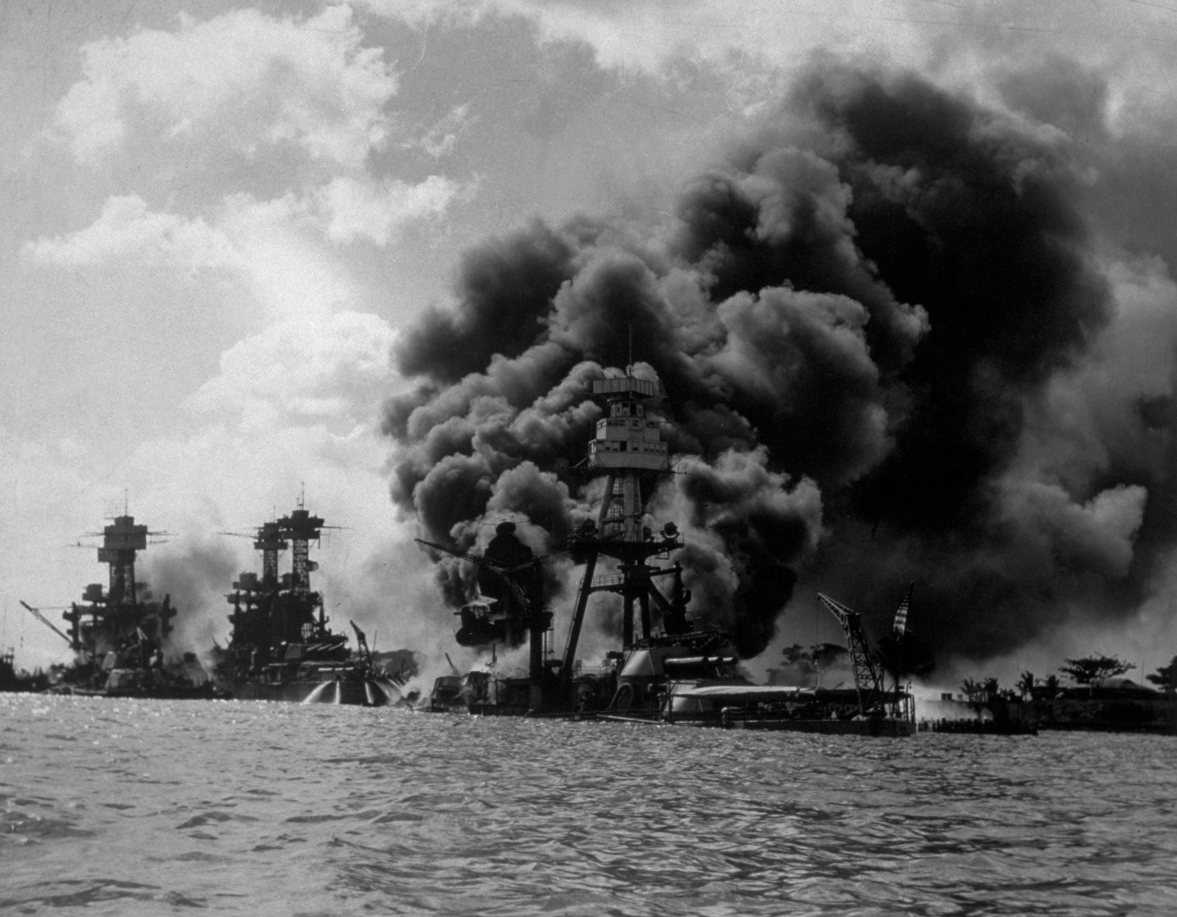 The astonishment Pearl Harbor airstrike against nan U.S. Pacific Fleet near much than 2,400 American work members dormant and astir 1,200 injured from bombs and shells that sank 4 American battleships and near 4 much severely damaged