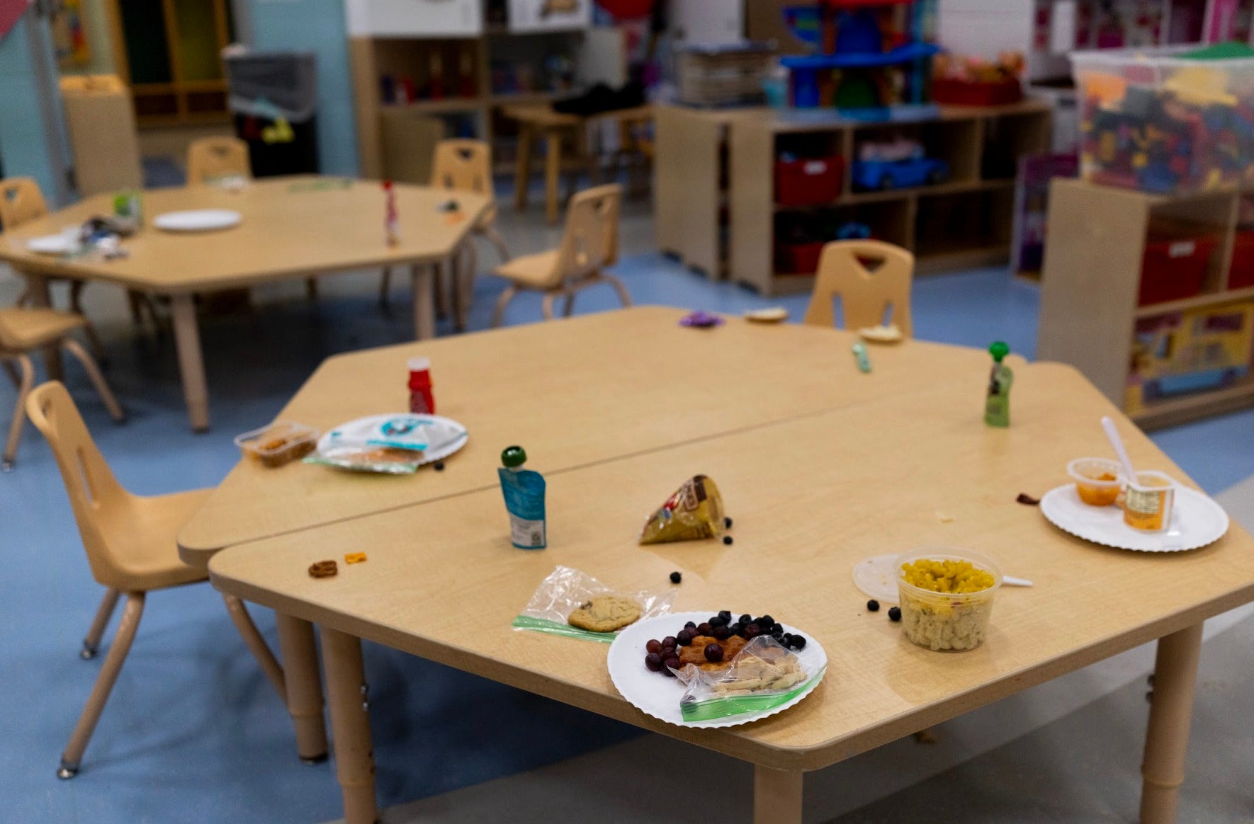 One image released by Temple Israel shows nan segment of what seems to person been a disrupted snack clip for children