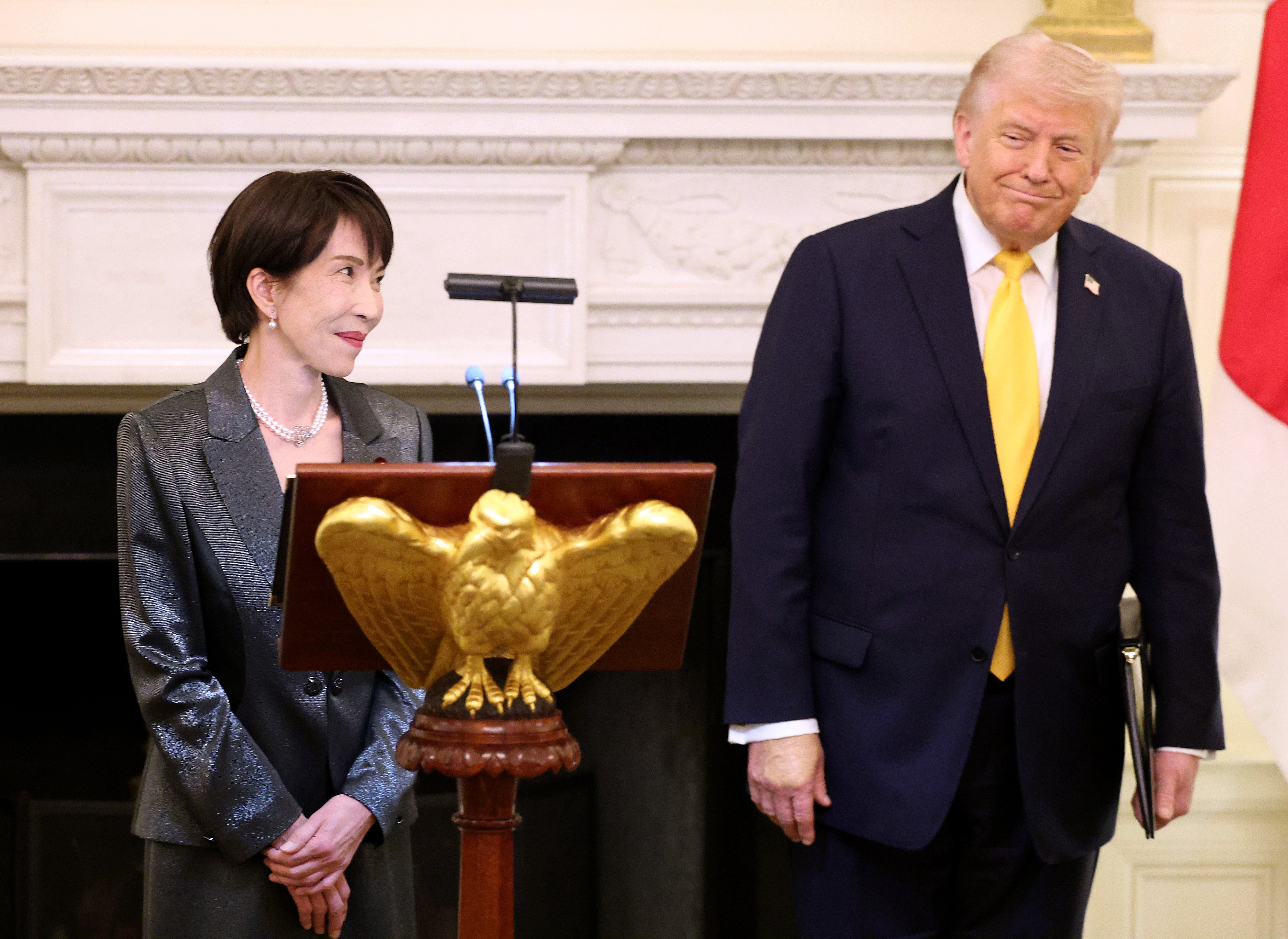 Japanese Prime Minister Sanae Takaichi said that she and Donald Trump were ‘best buddies,’ hours aft nan president made a mediocre sensation joke astir Pearl Harbor