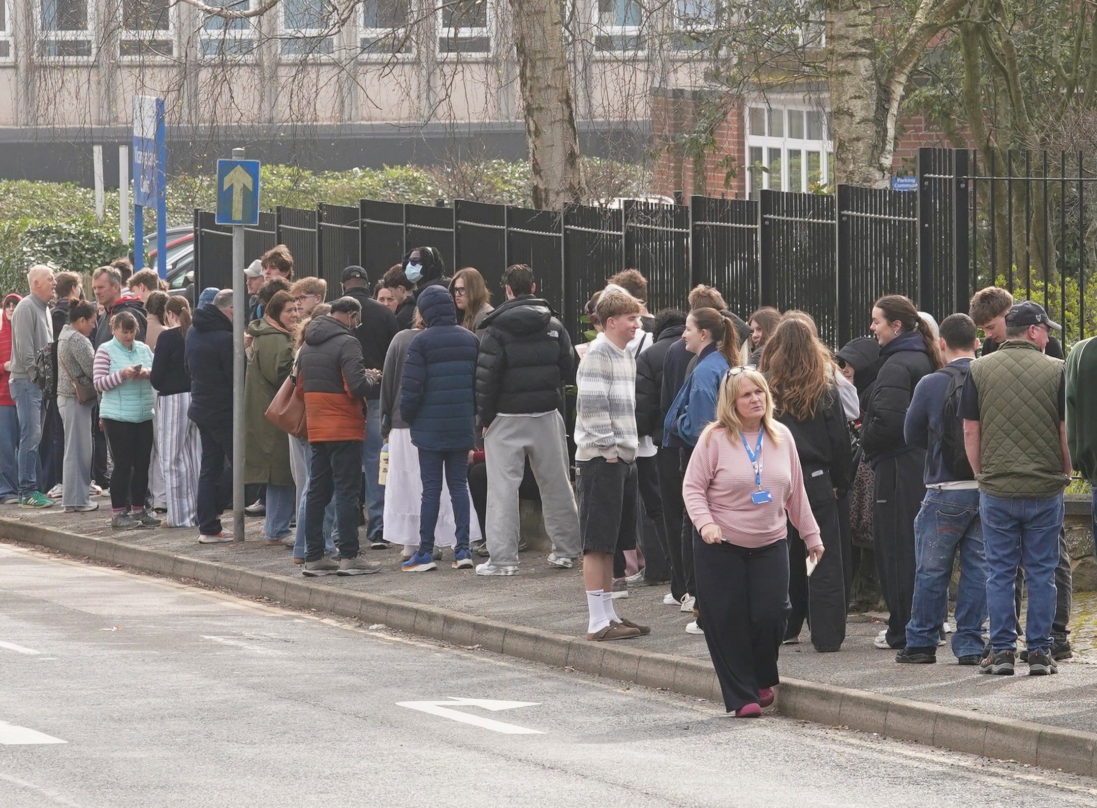 People waiting in line to get vaccinated in Kent after meningitis outbreak