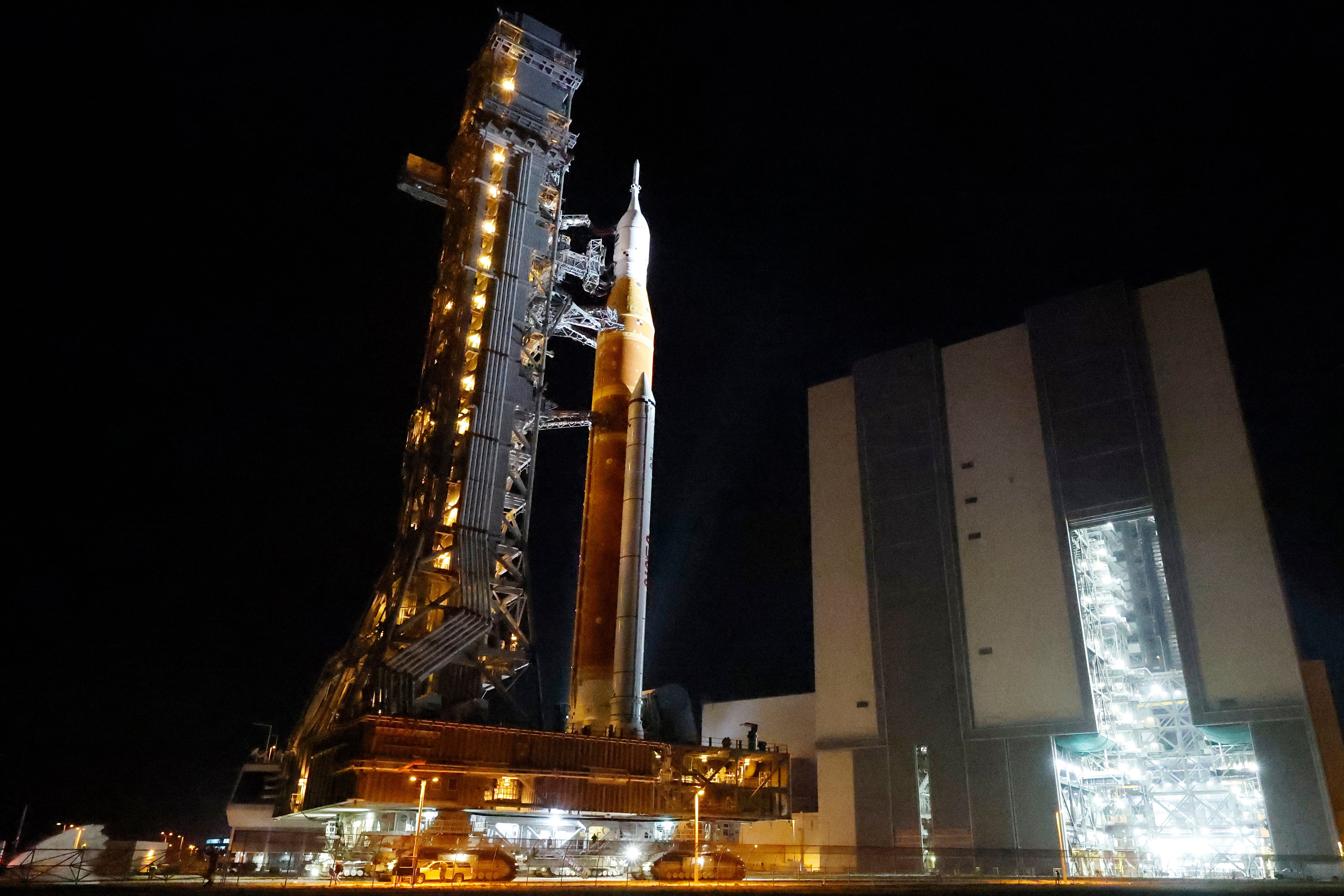 If nan latest repairs activity and everything other goes Nasa’s way, nan Space Launch System could blast disconnected arsenic early arsenic 1 April from Florida's Kennedy Space Center