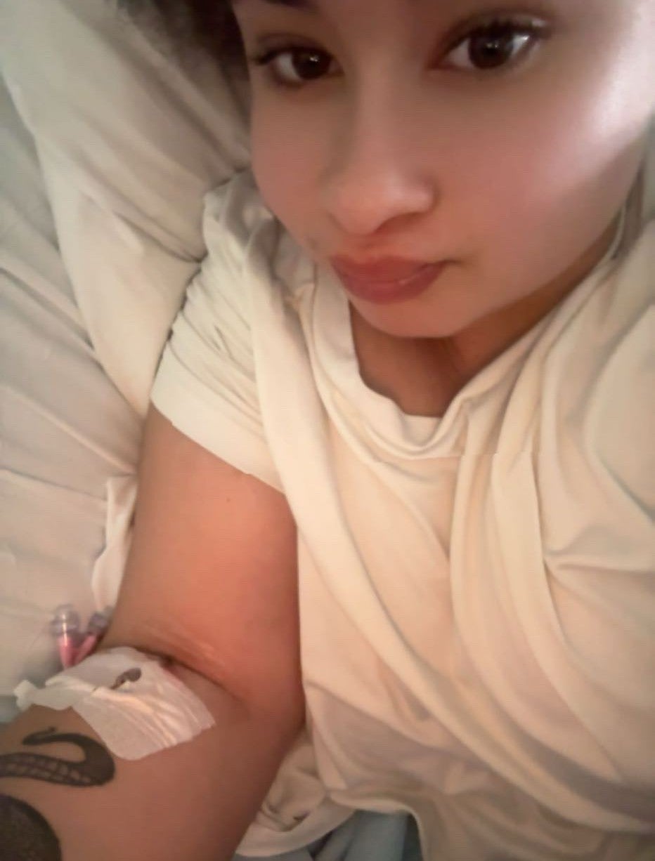 Tehyana during one of her hospital admissions