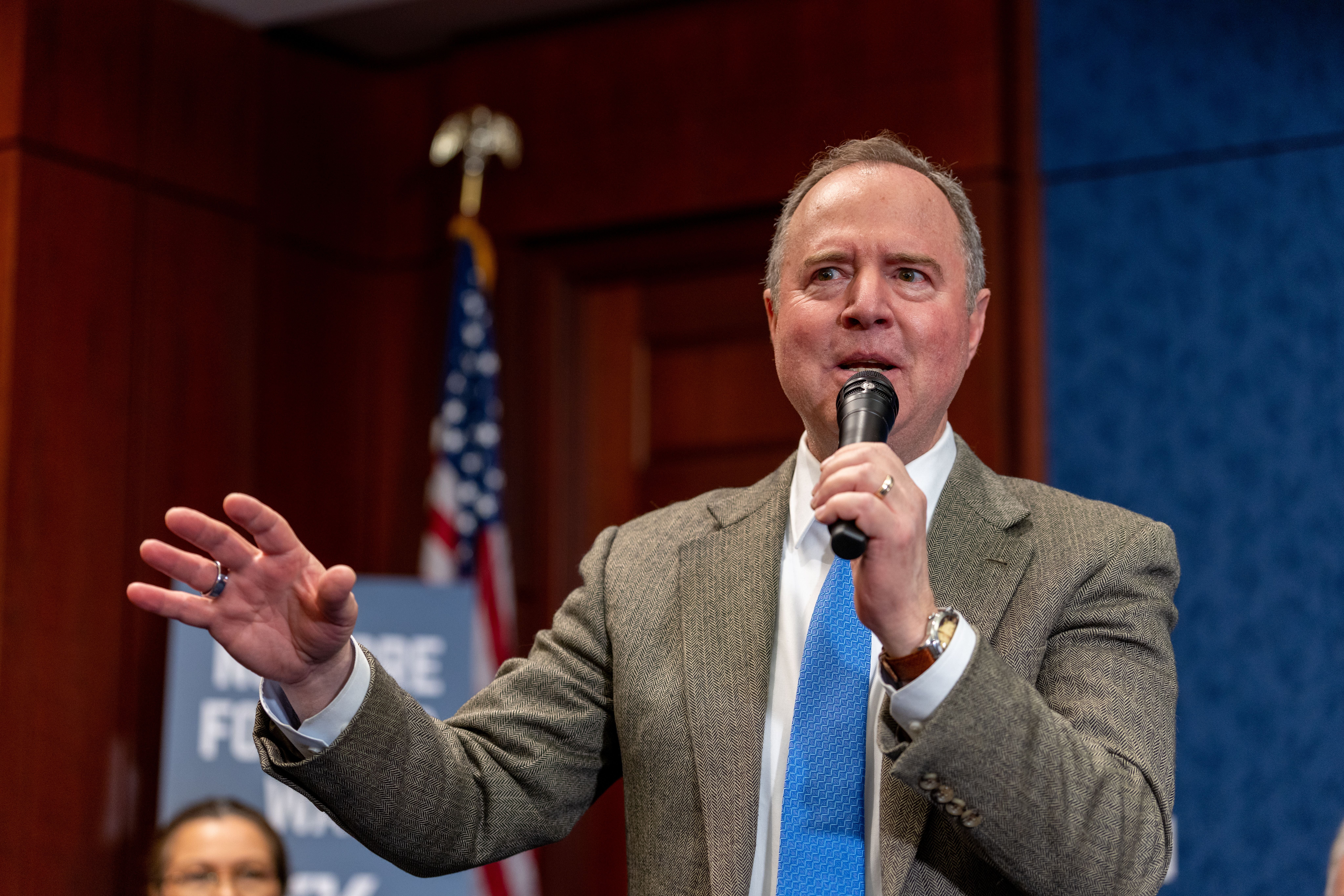 U.S. Sen. Adam Schiff (D-Calif.) introduced authorities to prohibition sports betting connected prediction sites for illustration Polymarket.