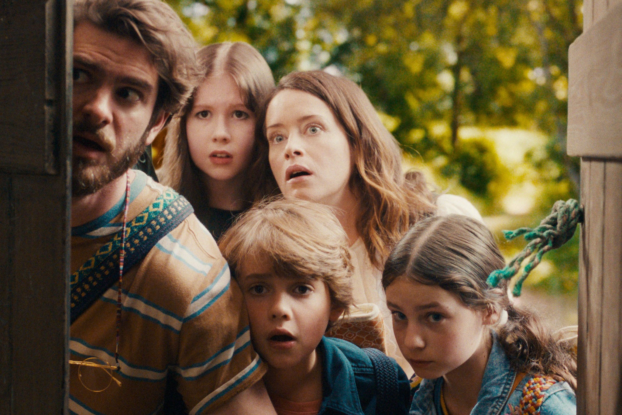 Andrew Garfield, Delilah Bennett-Cardy, Phoenix Laroche, Claire Foy and Billie Gadsdon in ‘The Magic Faraway Tree’