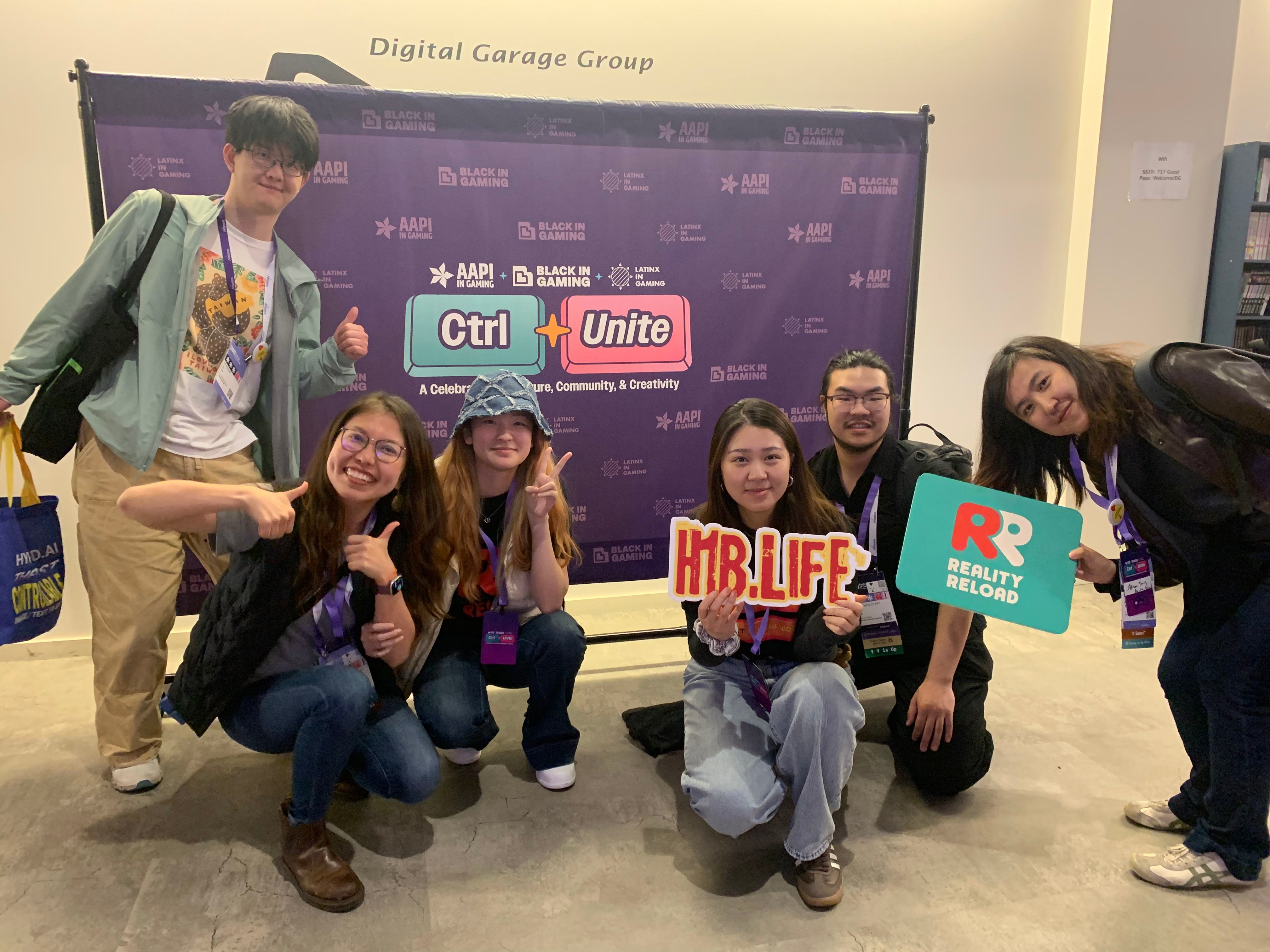 Allison Yang, right, and different members of Reality Reload astatine nan Game Developers Conference successful San Francisco, March 2026