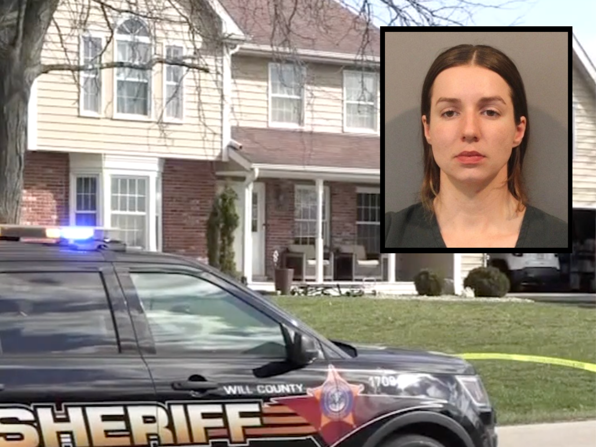 Woman shot dead father of her children before killing his parents inside their Illinois home, cops say
