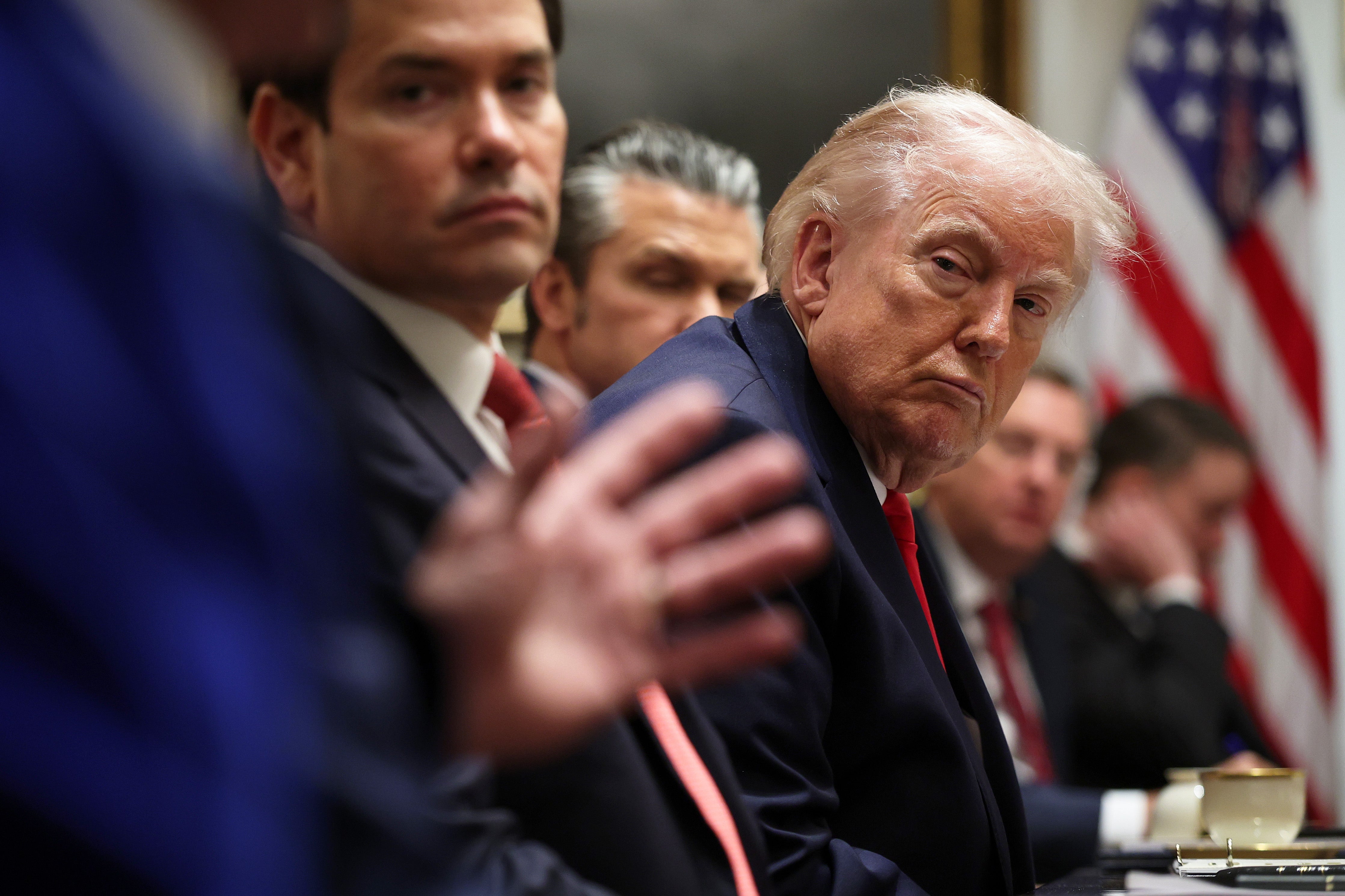 Trump uses Cabinet meeting to boast about cognitive test results and hurl insults at ‘stupid’ Gavin Newsom - Live updates