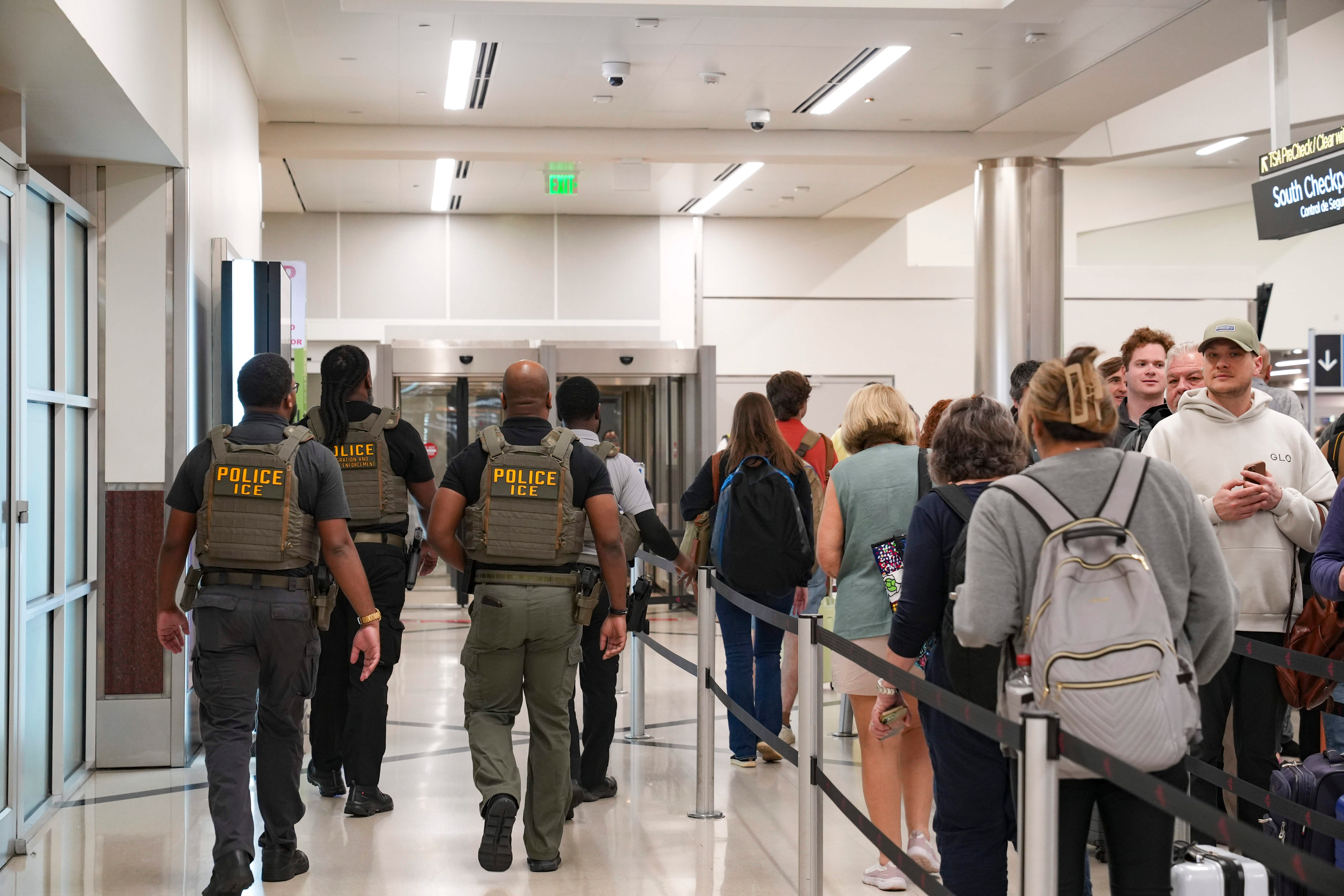 Trump sent ICE to help out TSA at airports. It’s made little dent in wait times