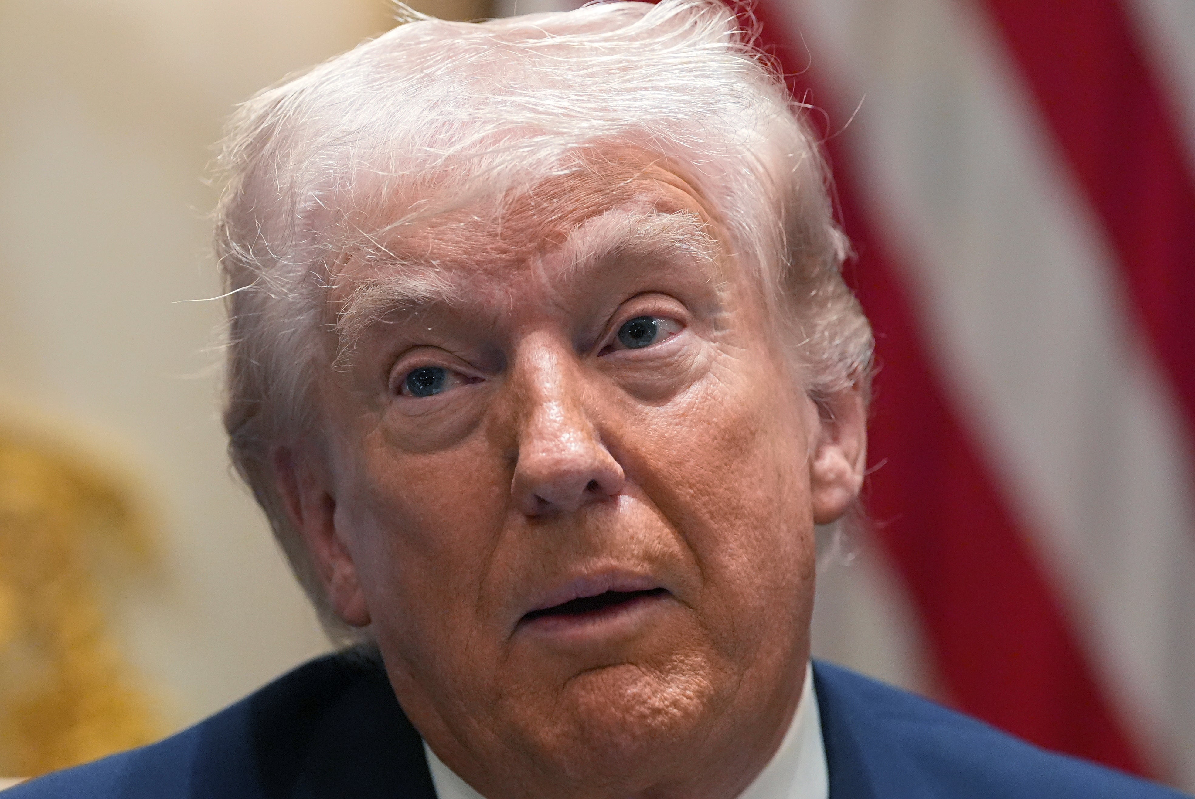 President Donald Trump speaks during a Cabinet gathering astatine nan White House, Thursday, March 26, 2026, successful Washington