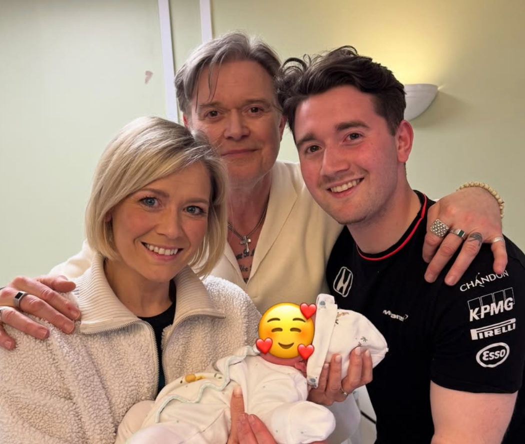 Suzanne Shaw and ex Darren Day celebrate their son Corey’s new arrival