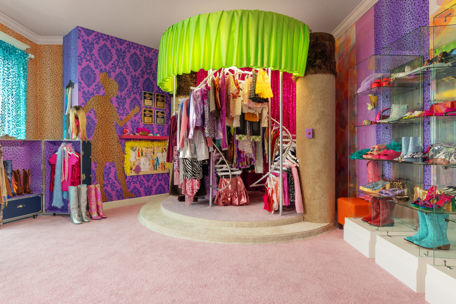 The Airbnb rental includes Hannah Montana's famous rotating closet, as seen in the hit Disney Channel show